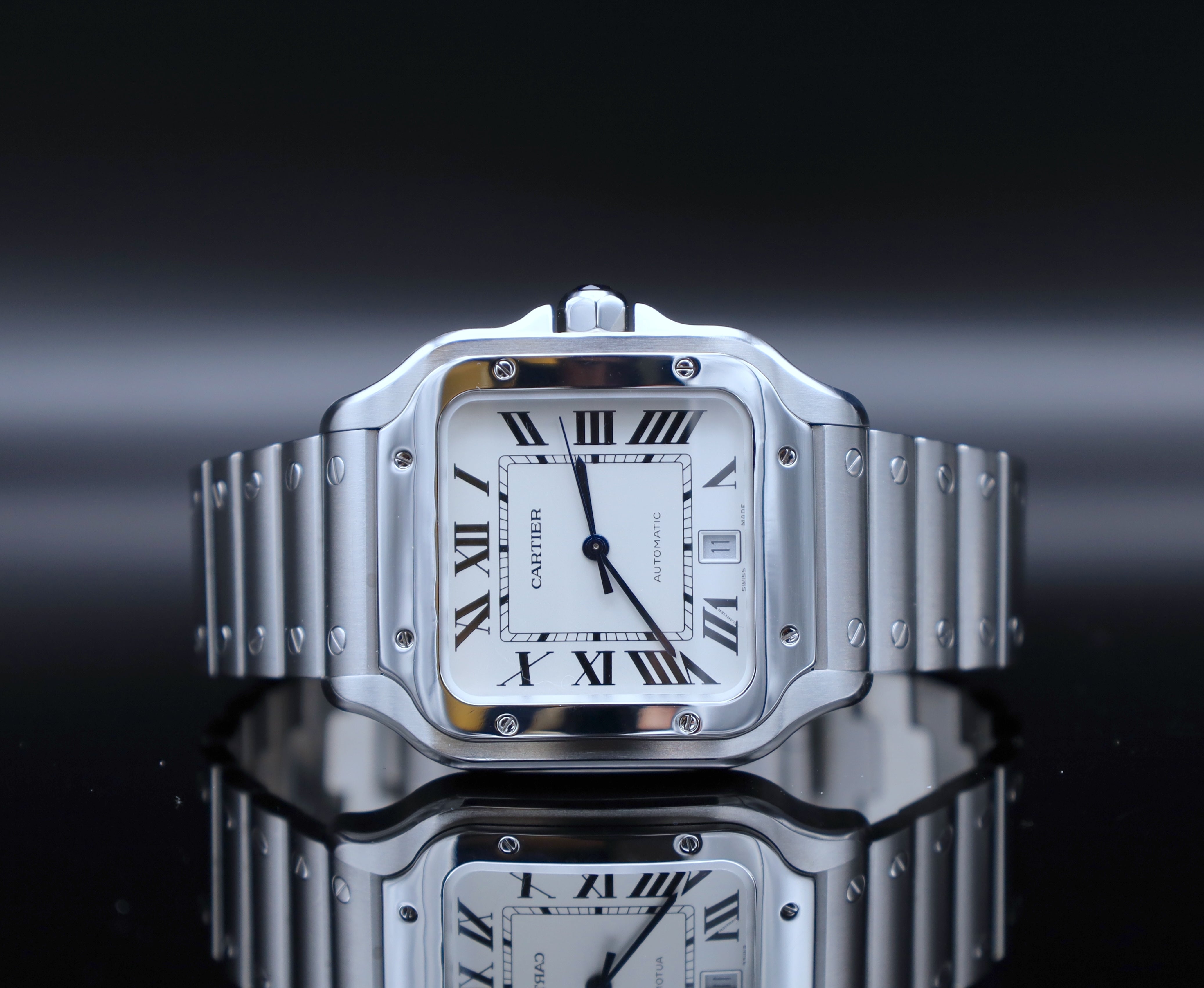 Cartier Santos De Cartier Weiß- 11/2023 - LC100 - WSSA0018