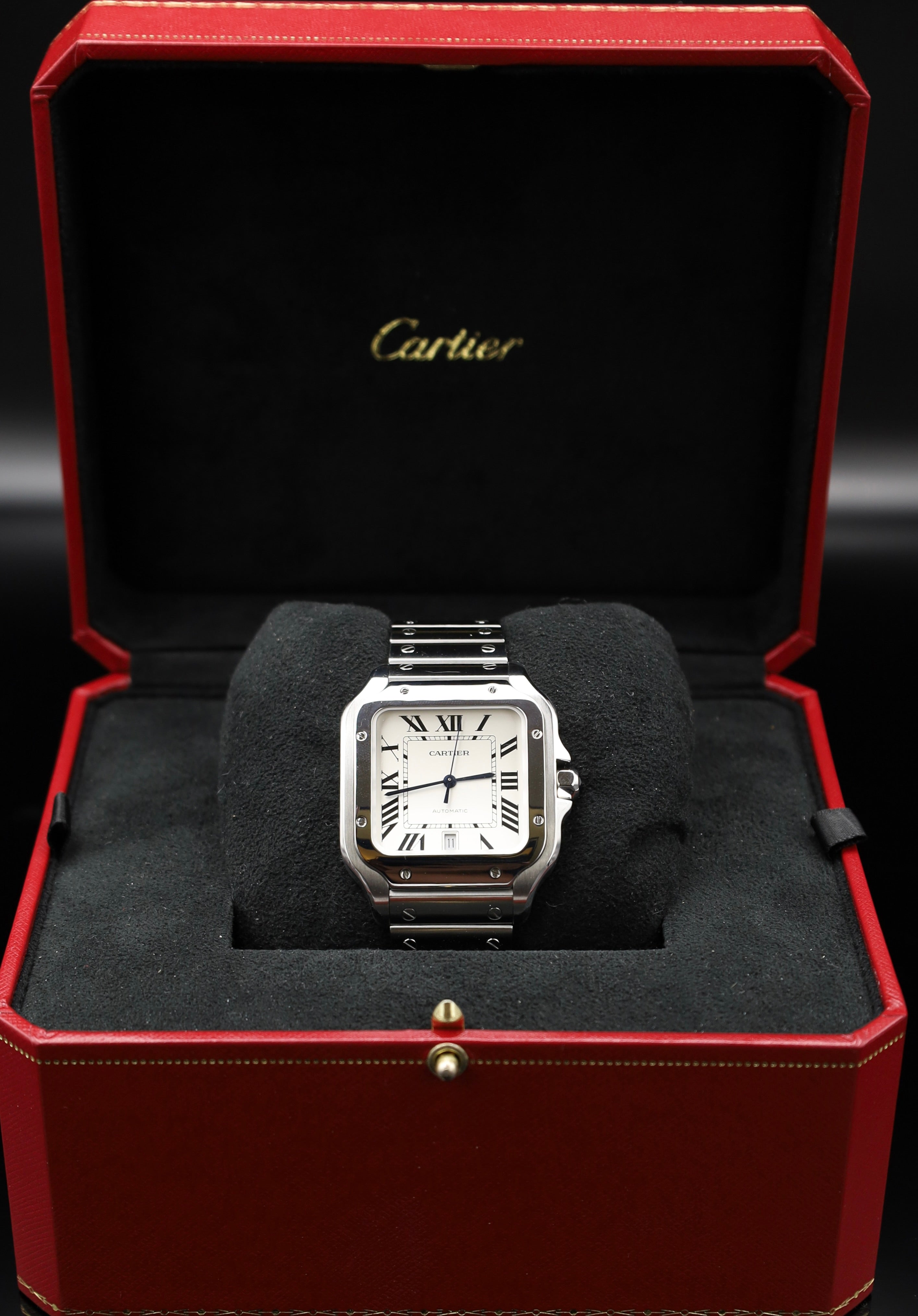 Cartier Santos De Cartier Weiß- 11/2023 - LC100 - WSSA0018