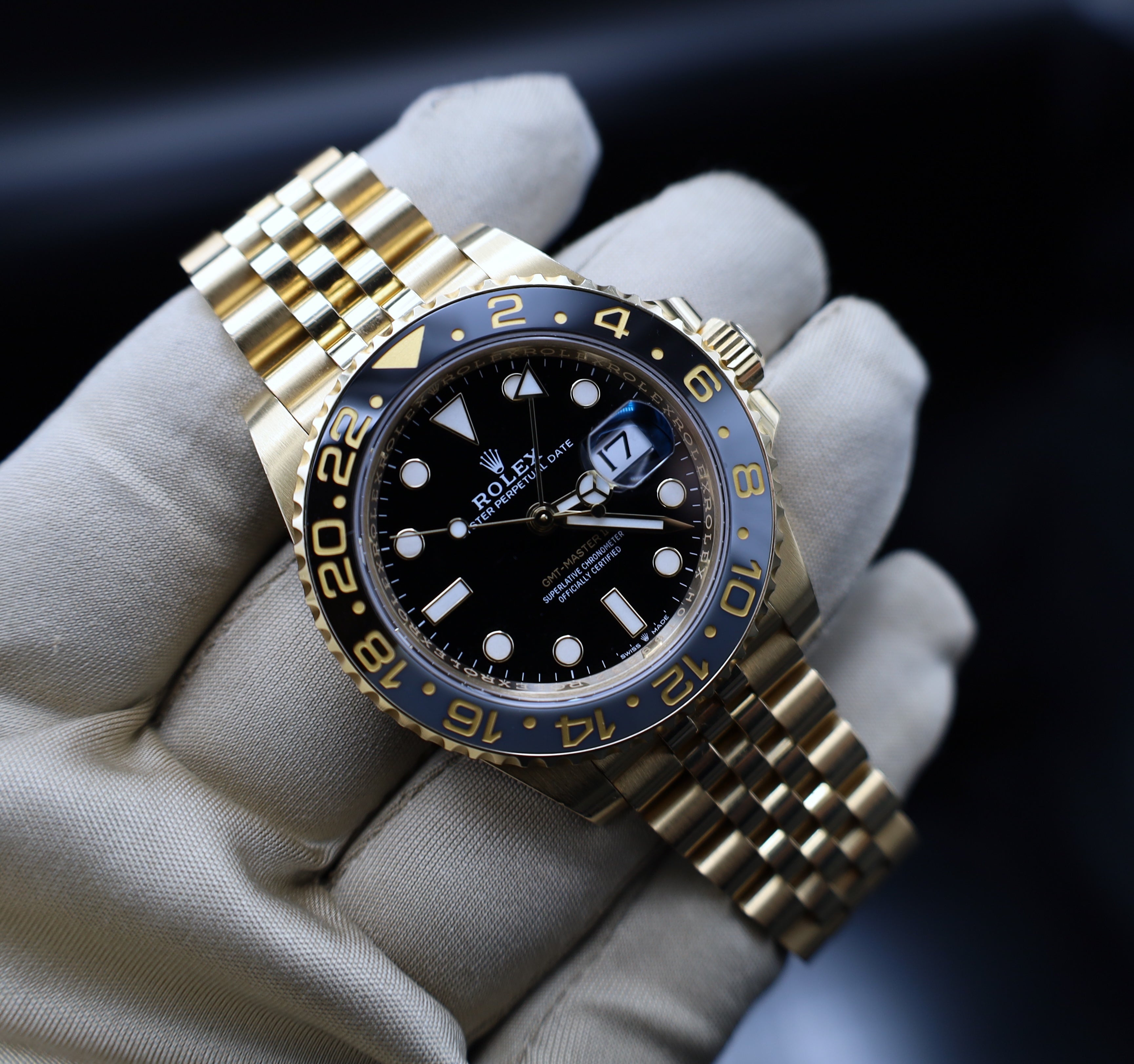 Rolex GMT Master II Gelbgold - LC100 - 2024 - Fullset - 126718GRNR