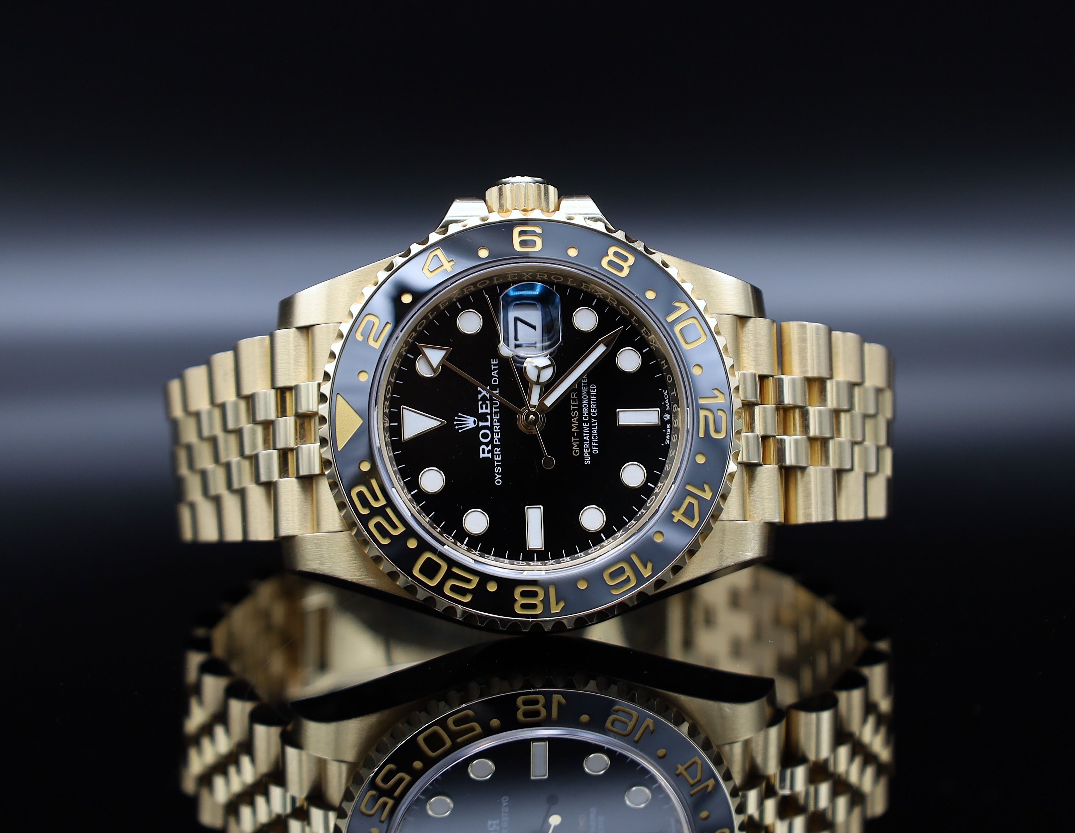 Rolex GMT Master II Gelbgold - LC100 - 2024 - Fullset - 126718GRNR
