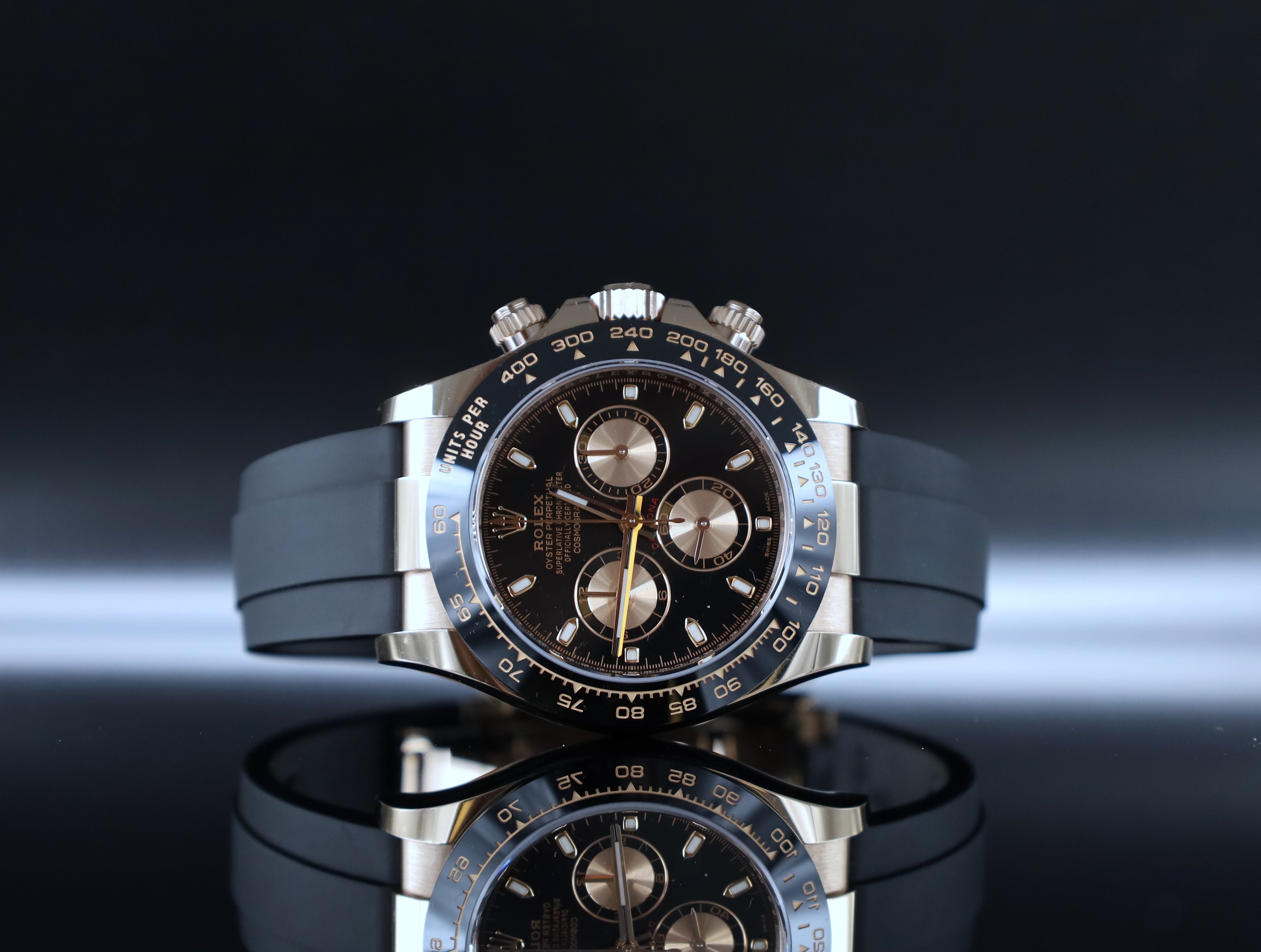 Rolex Daytona Oysterflex Roségold Schwarzes Zifferblatt - 2022 - 116515LN