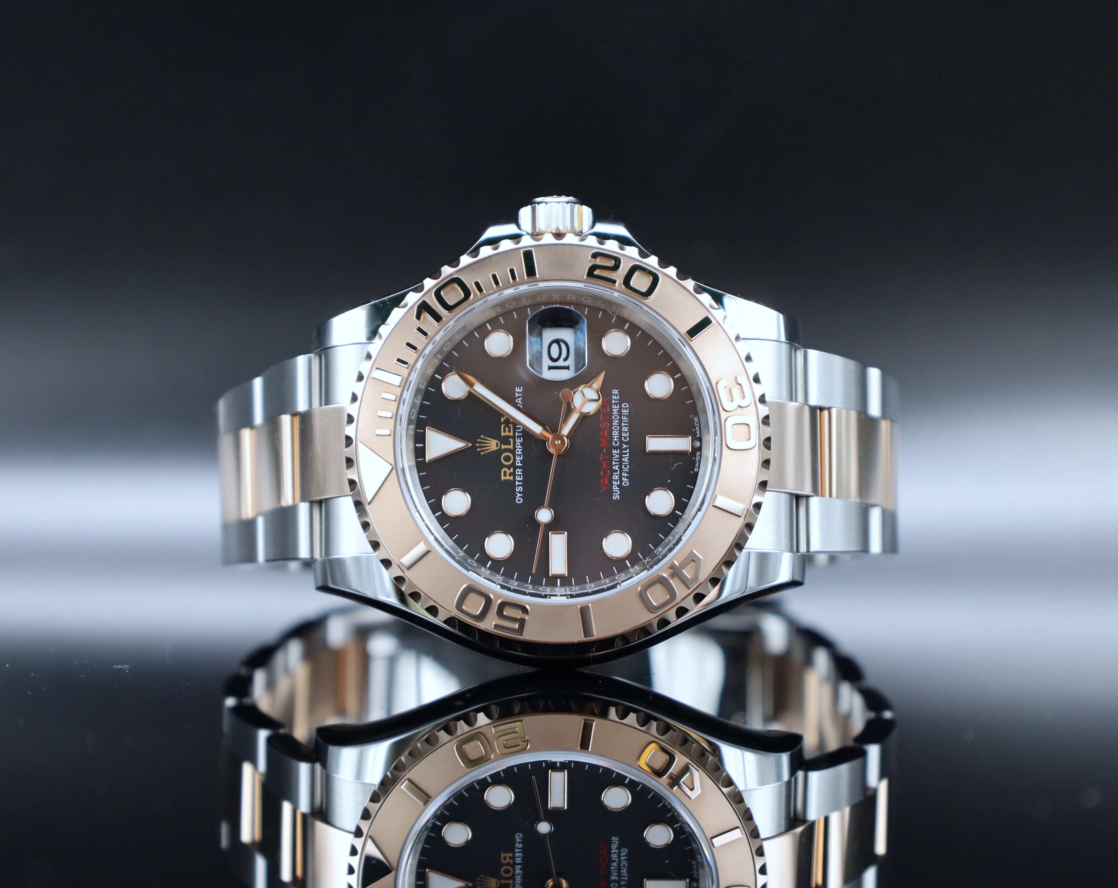 Rolex Yacht-Master 40 Stahl/ Roségold - Schwarz -  Fullset - 126621