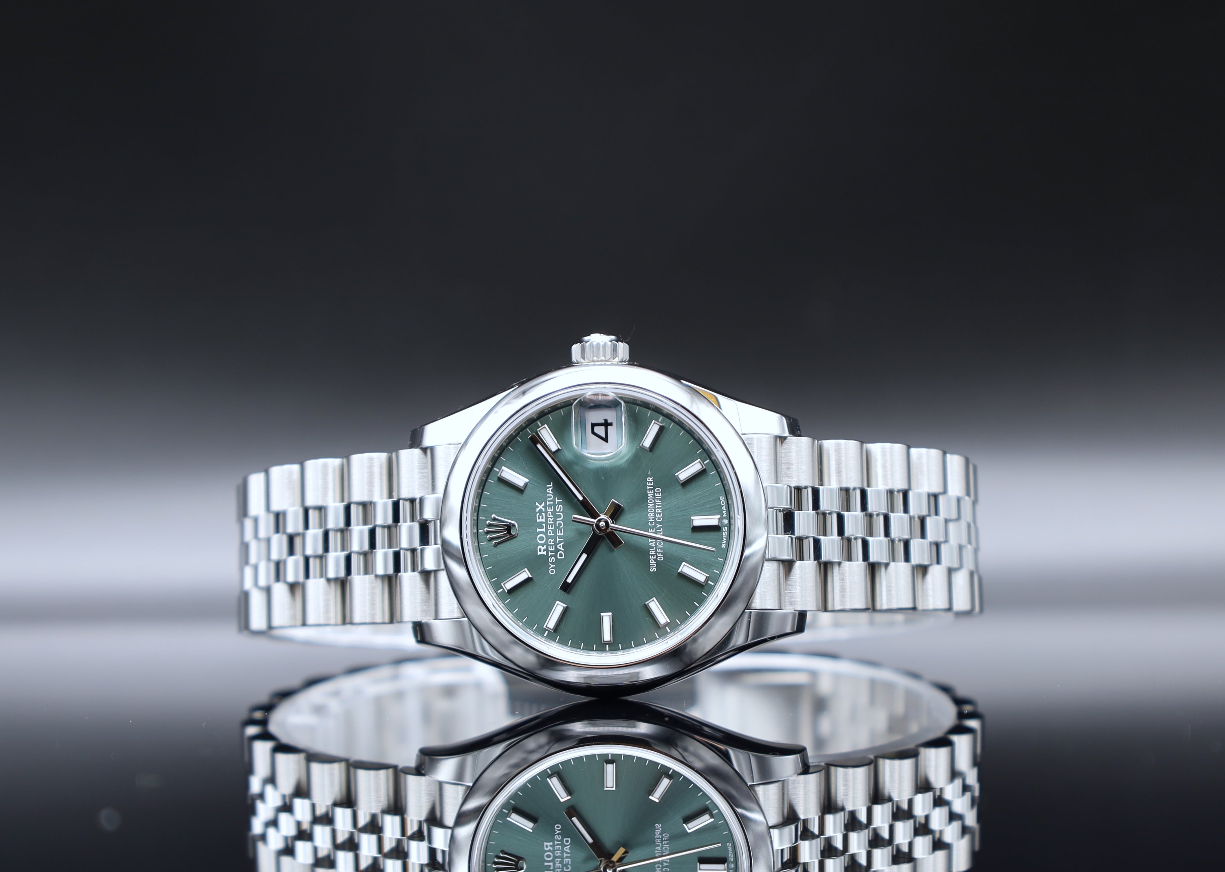 Rolex Datejust 31 Grün Jubileeband - 11/2024 - Fullset - 278240