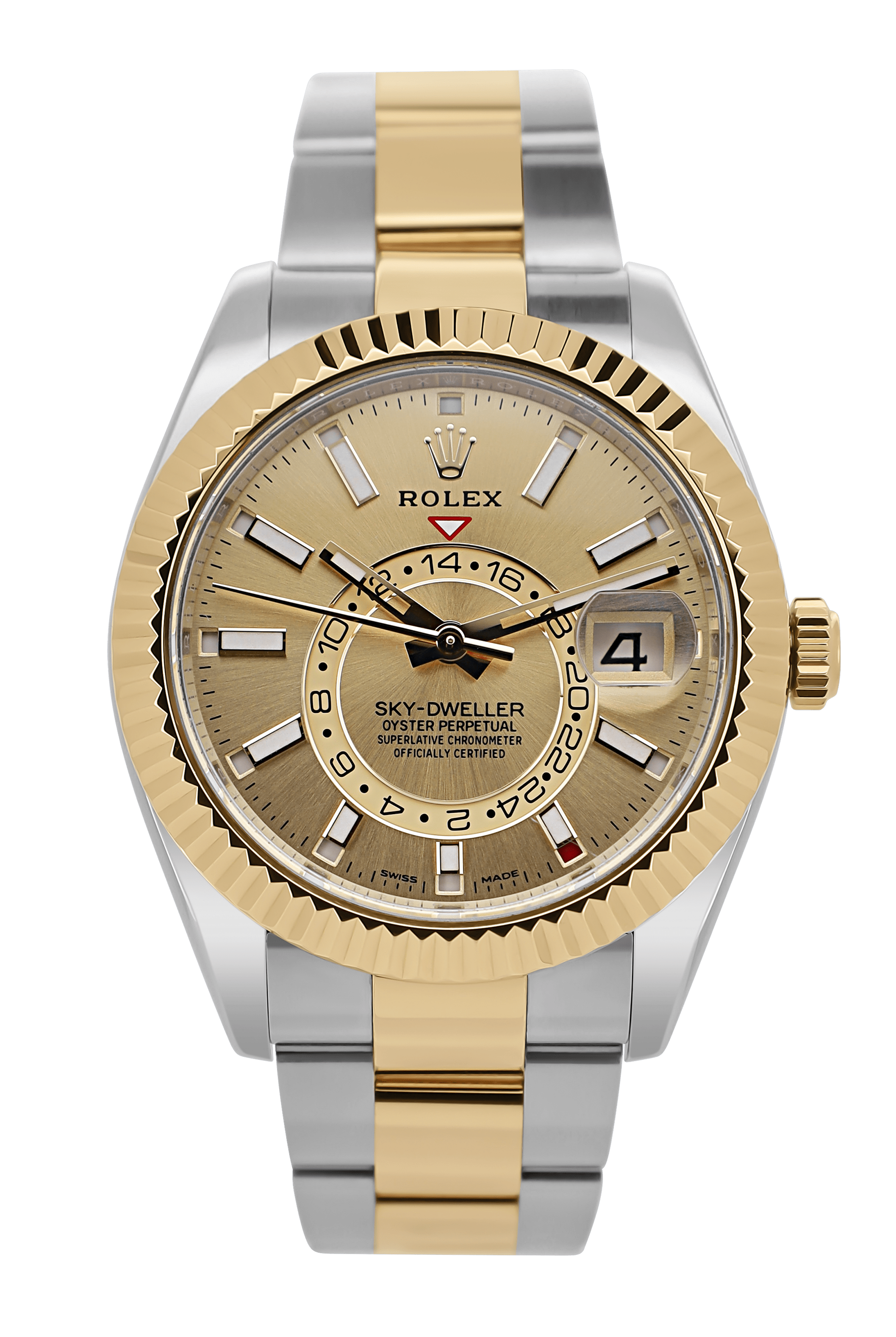 Rolex Sky-Dweller Champagner - 2023 - Fullset - Stahl/Gold - 326933