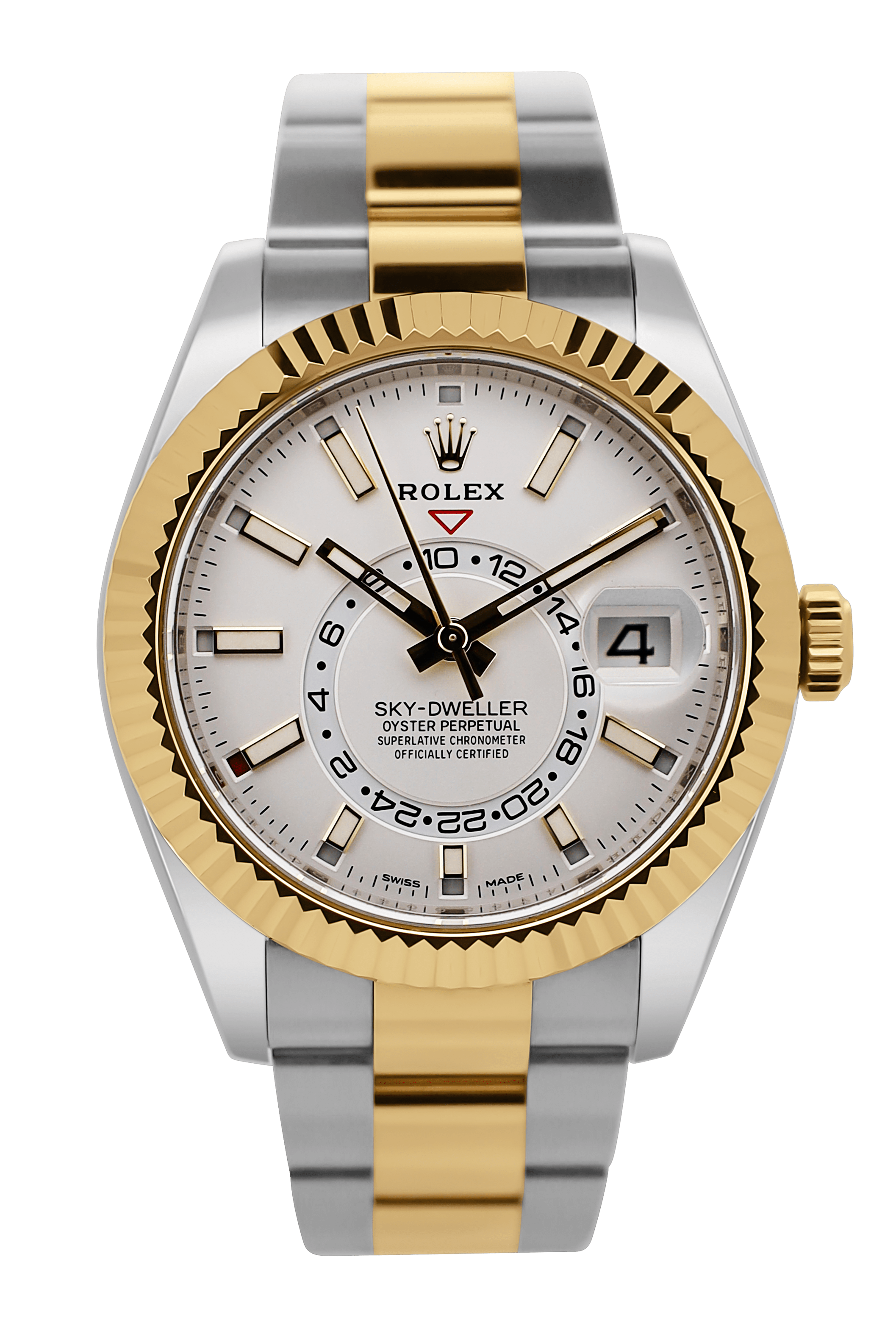 Rolex Sky-Dweller Weiß - 2021 - Fullset - Stahl/Gold - 326933