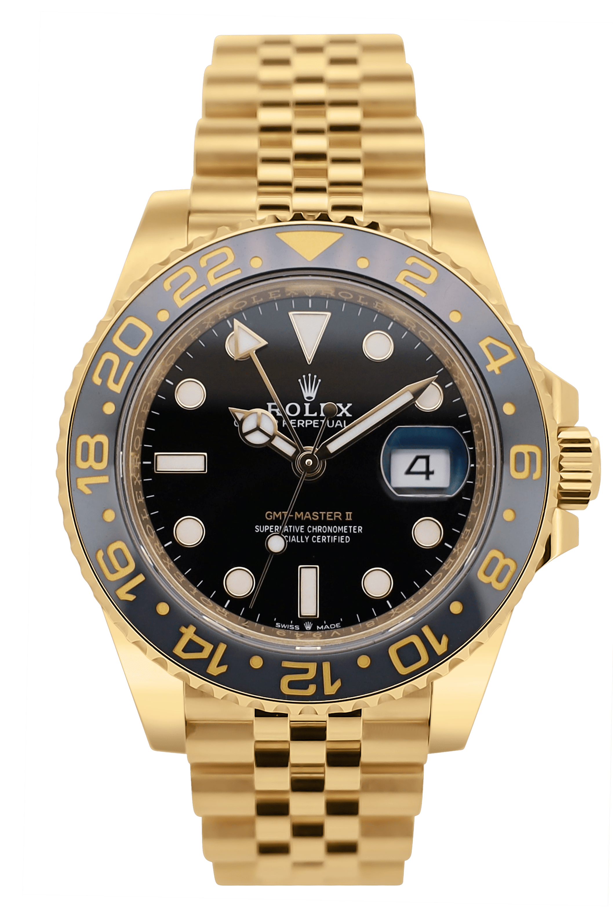 Rolex GMT Master II Gelbgold - LC100 - 2024 - Fullset - 126718GRNR