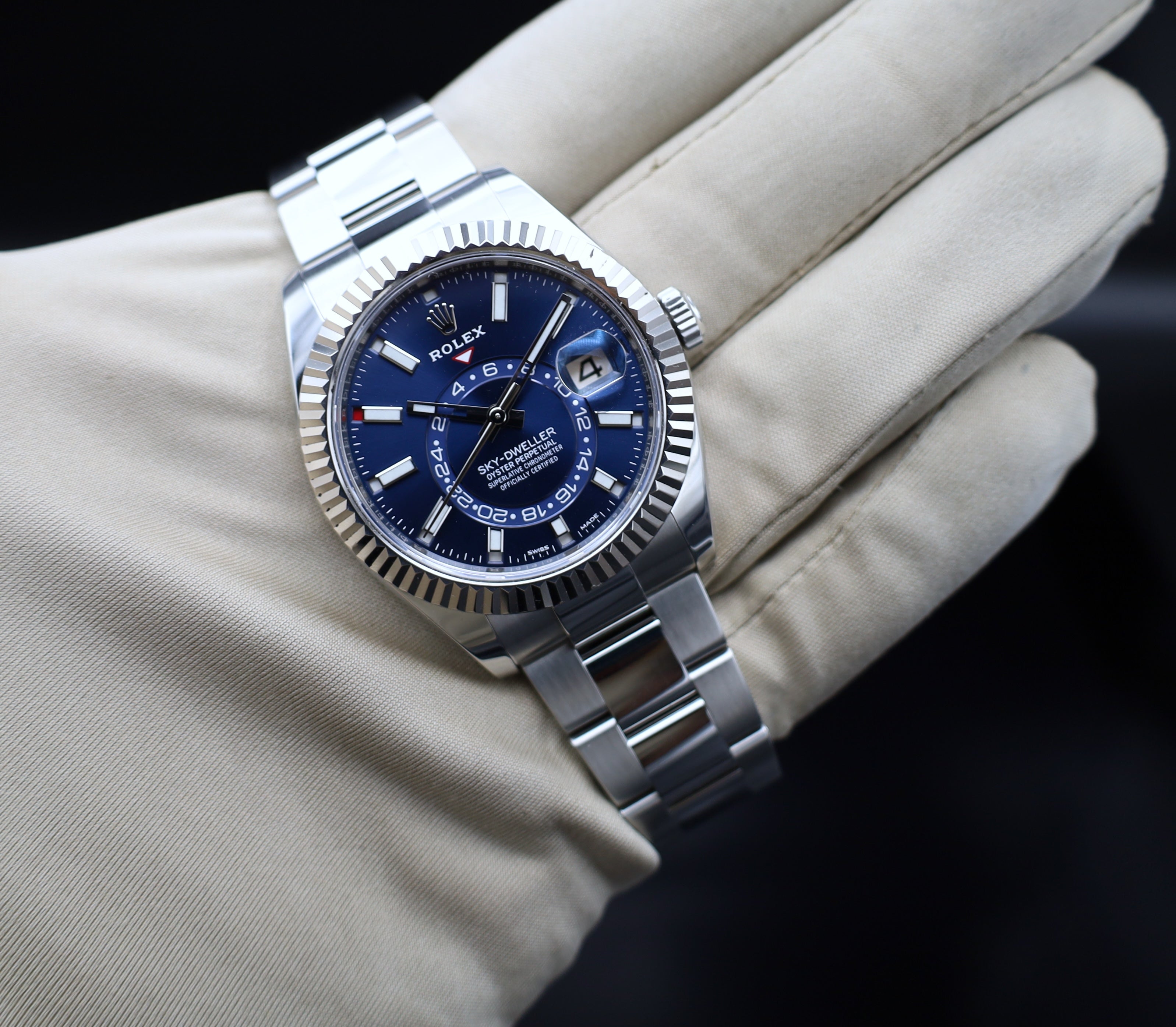 Rolex Sky-Dweller Blau- 2019 - LC100 - Fullset - 326934