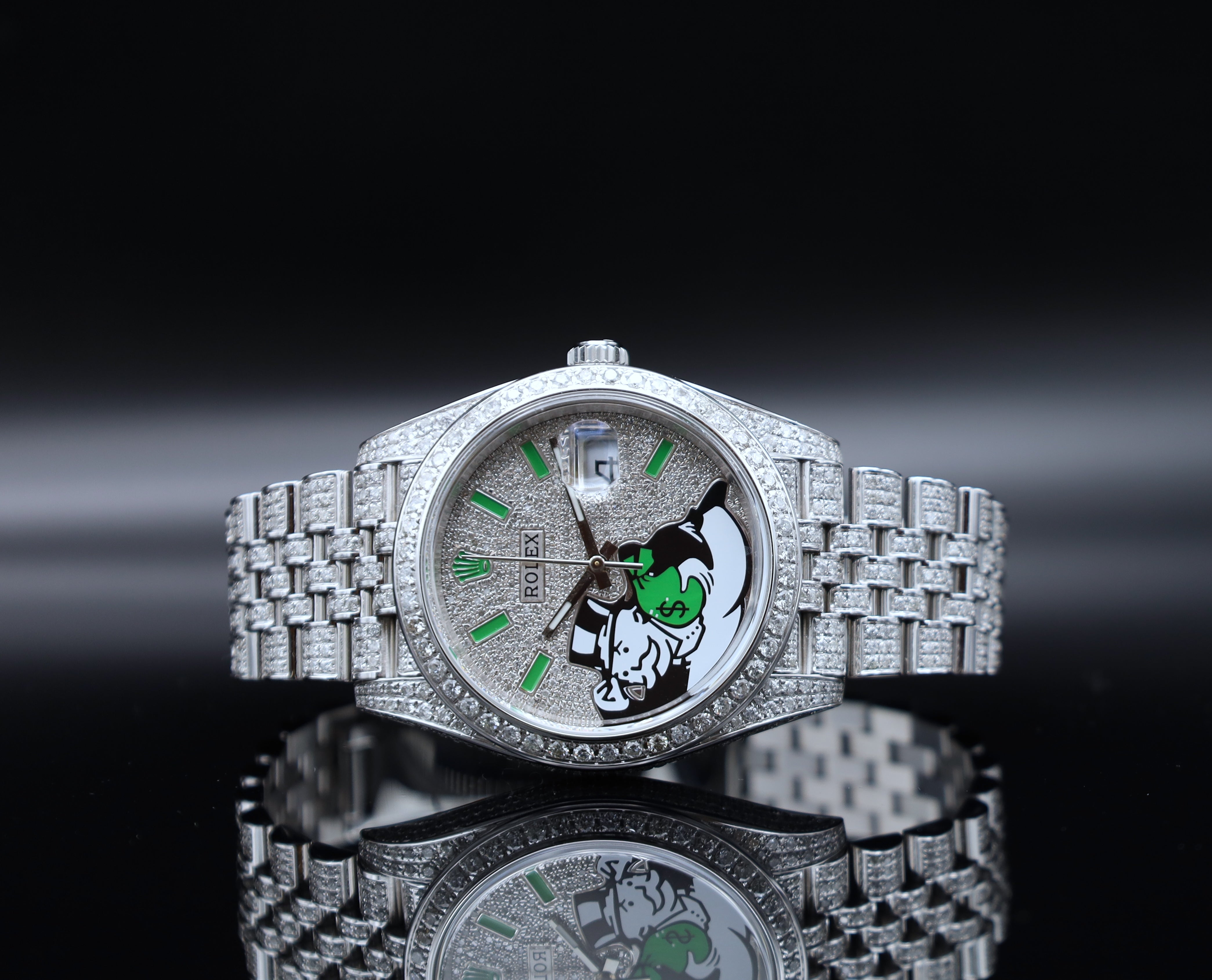 Rolex Datejust 41 Monopoly Iced Out - 2024 - Neuwertig - Fullset - Jubileeband