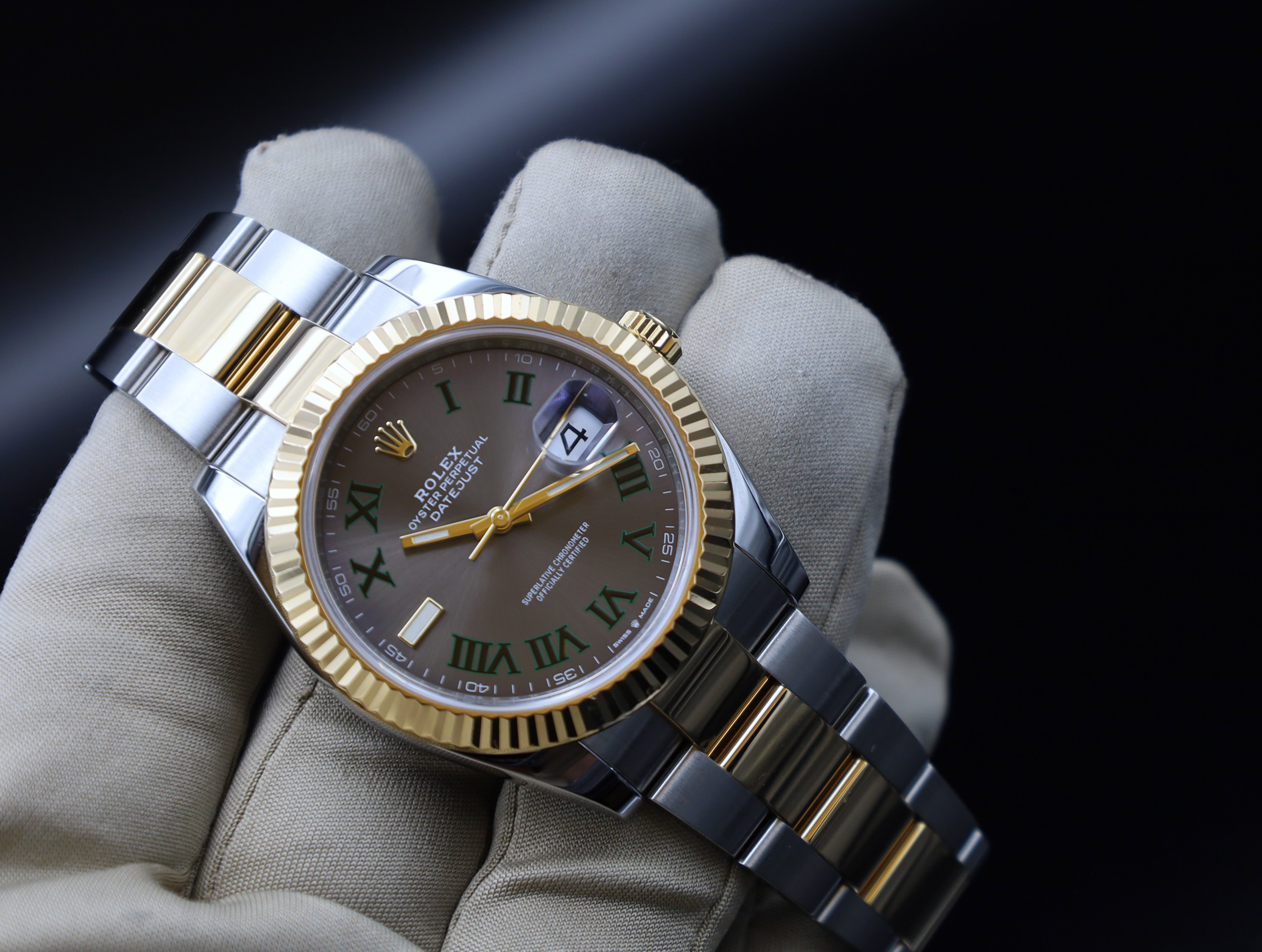 Rolex Datejust Wimbledon 41 - LC100 -2023 - Stahl/Gold - Oysterband - Fullset