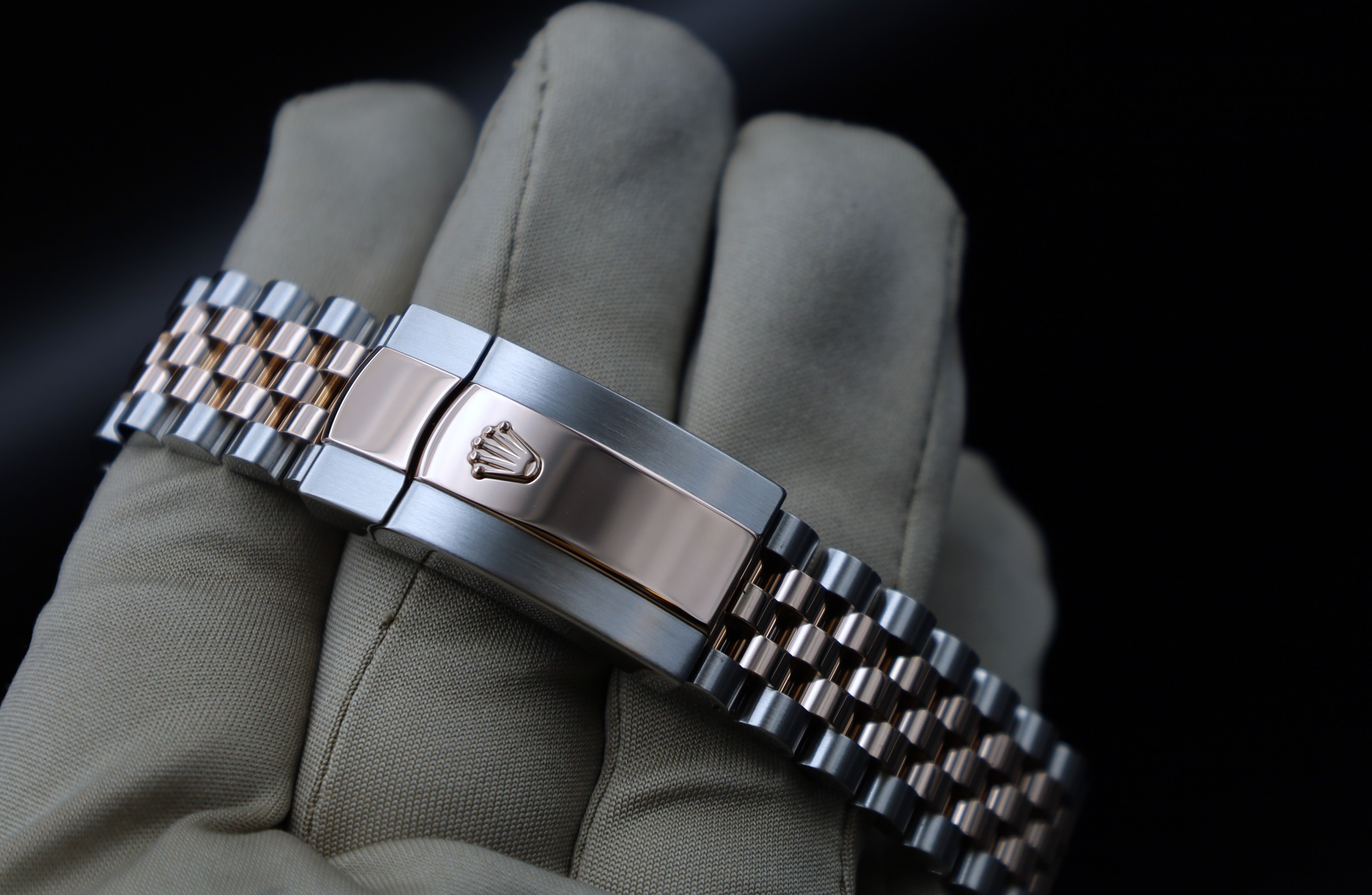 Rolex Datejust 41 Chocolate - Fullset - Jubilee - 126301 - Stahl/Rosé