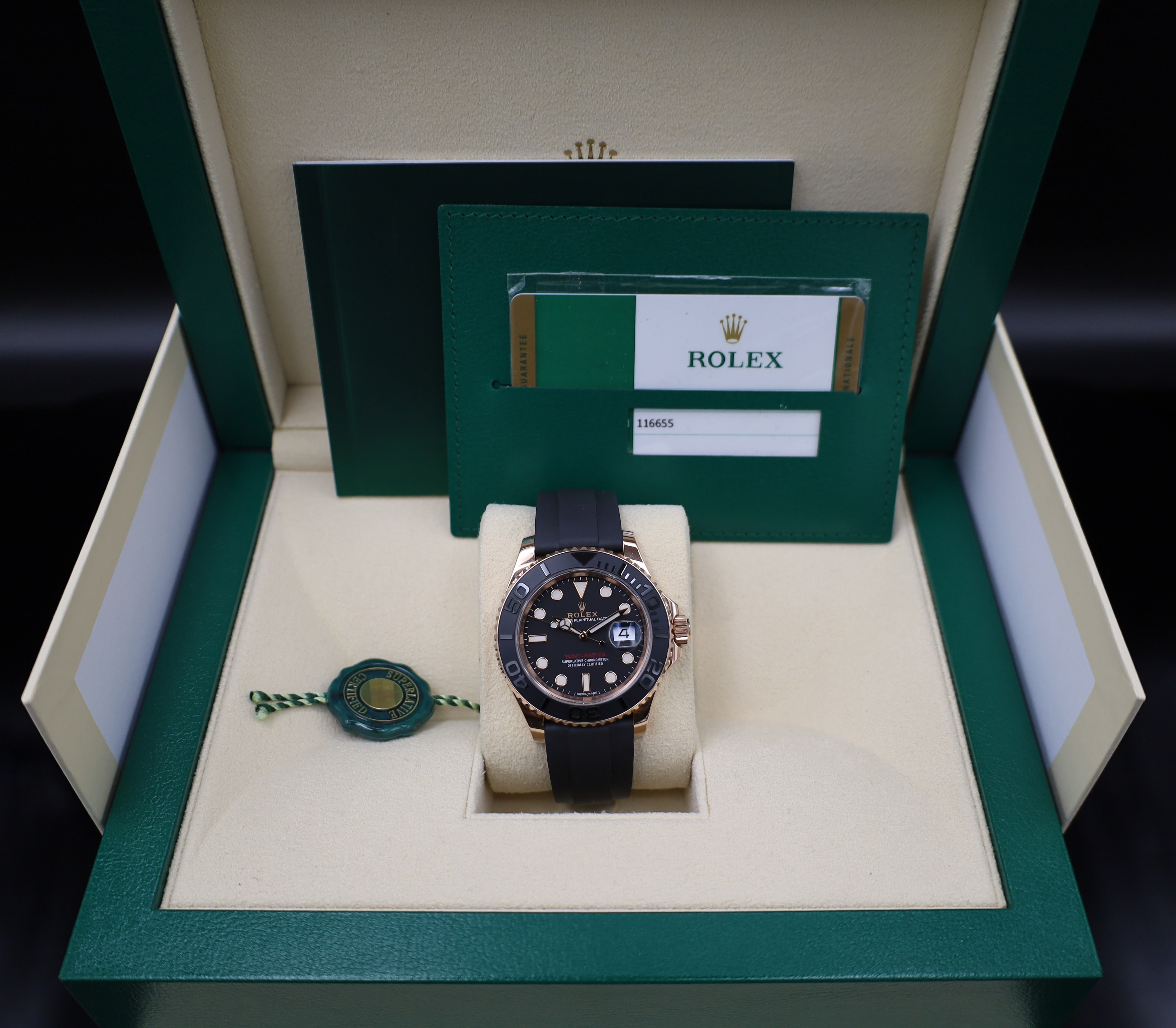 Rolex Yacht-Master 40 Roségold - Oysterflex - 2016 - Fullset - 116655