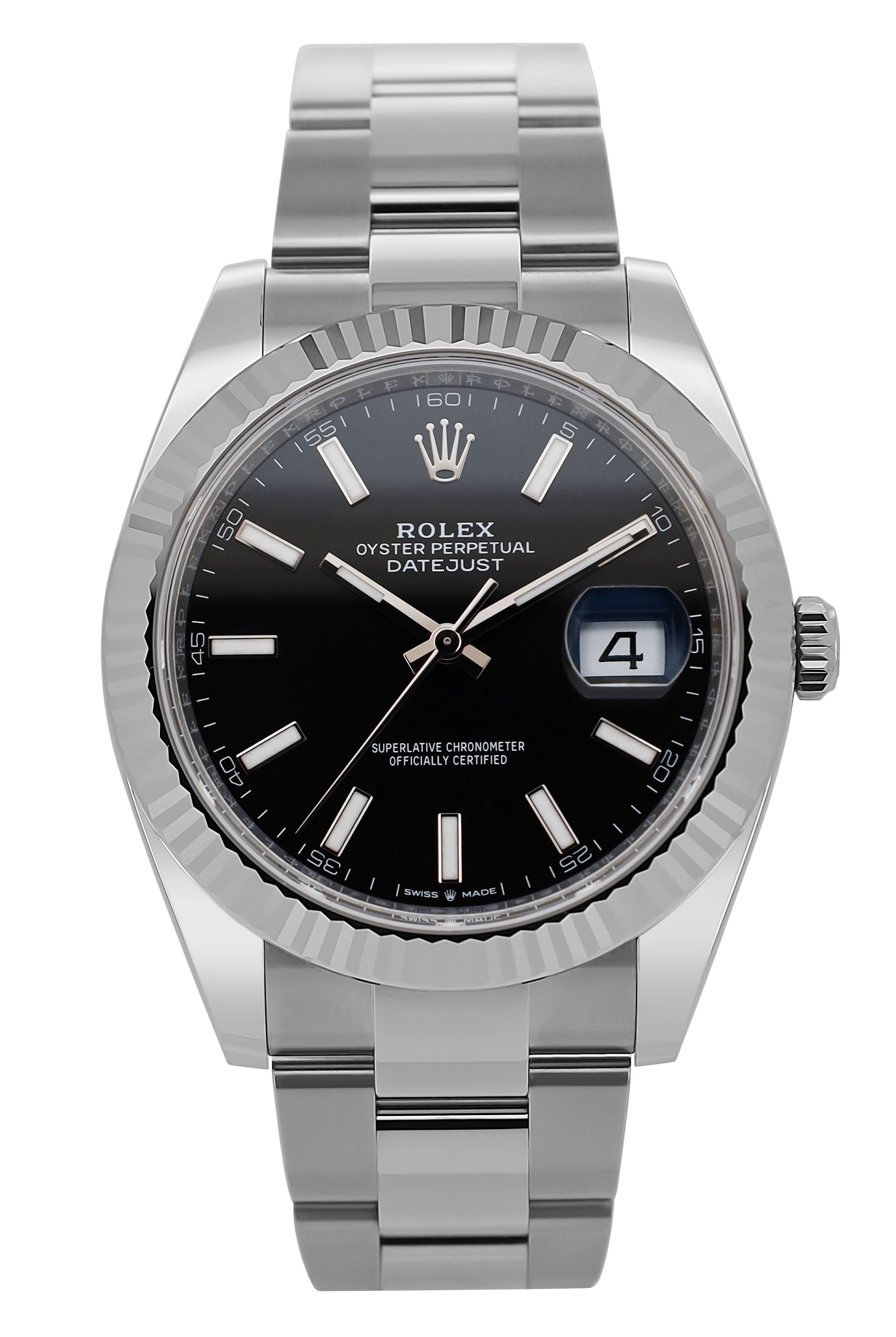 Rolex Datejust 41 Schwarz - 12/2025 - LC100 - Oysterband - Fullset - Stahl - 126334