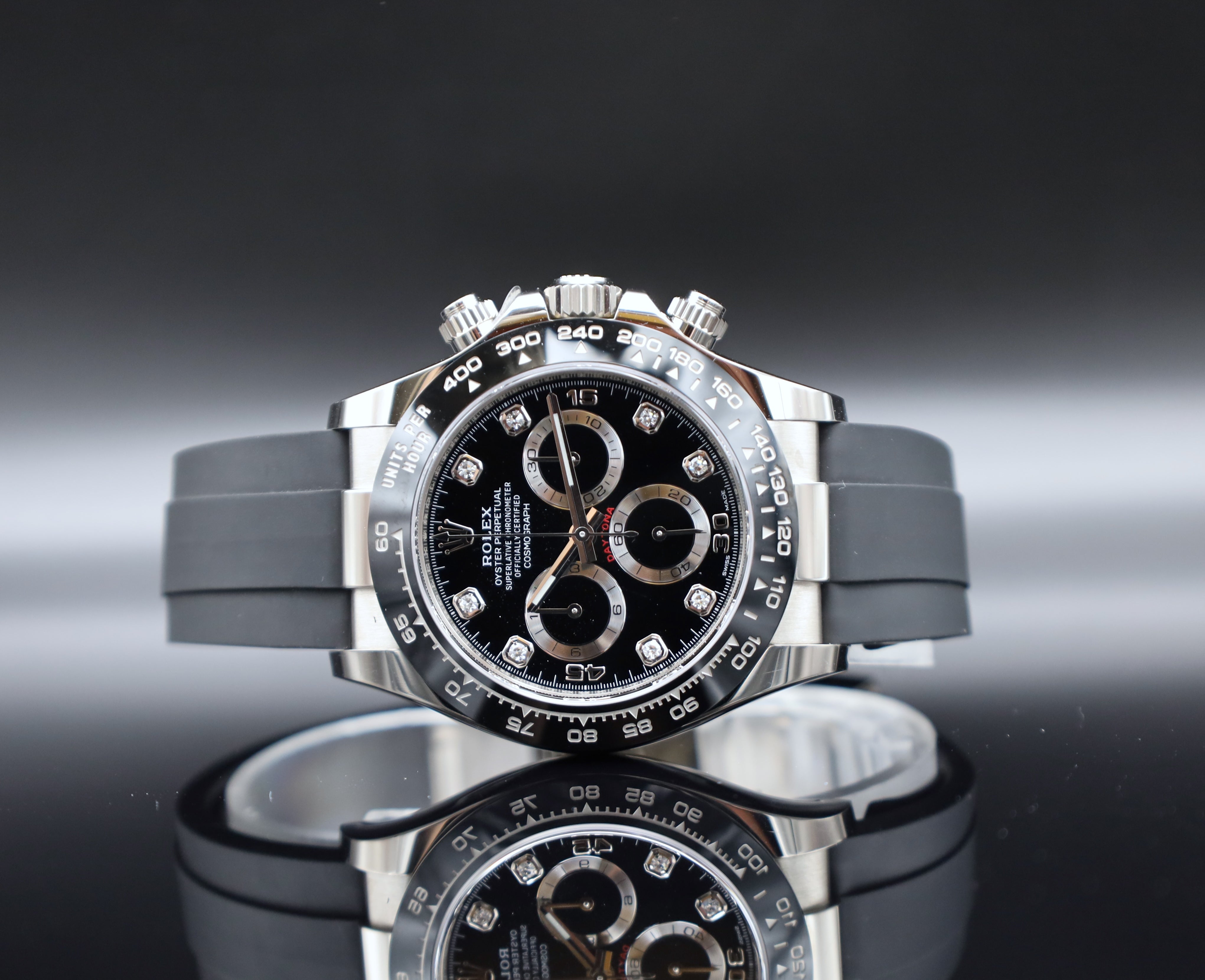 Rolex Daytona Oysterflex Weißgold Diamant Zifferblatt - 2023 - 116519LN - Fullset