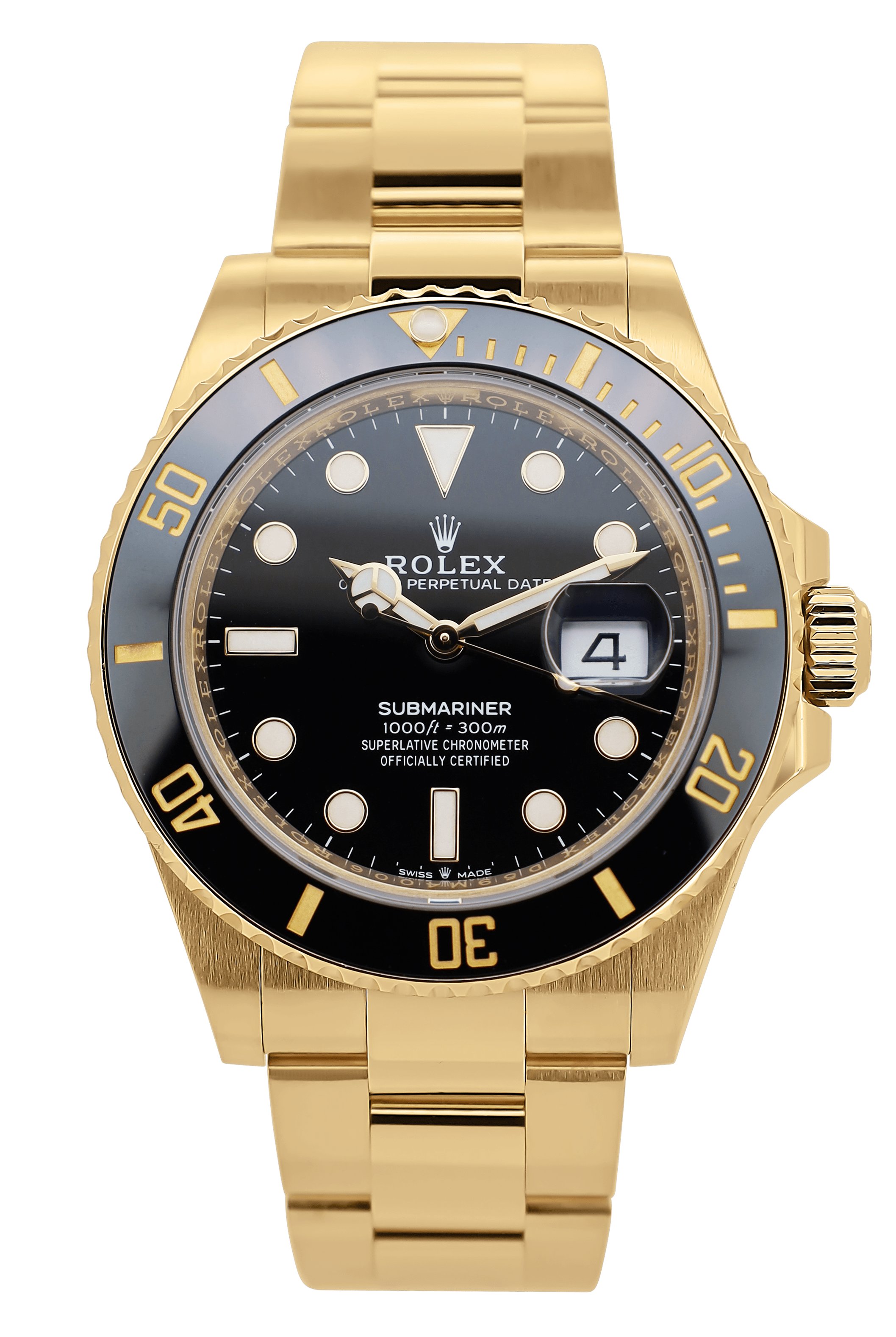 Rolex Submariner Date Gelbgold Schwarzes Blatt - 126618LN  - 2021 - Full Set