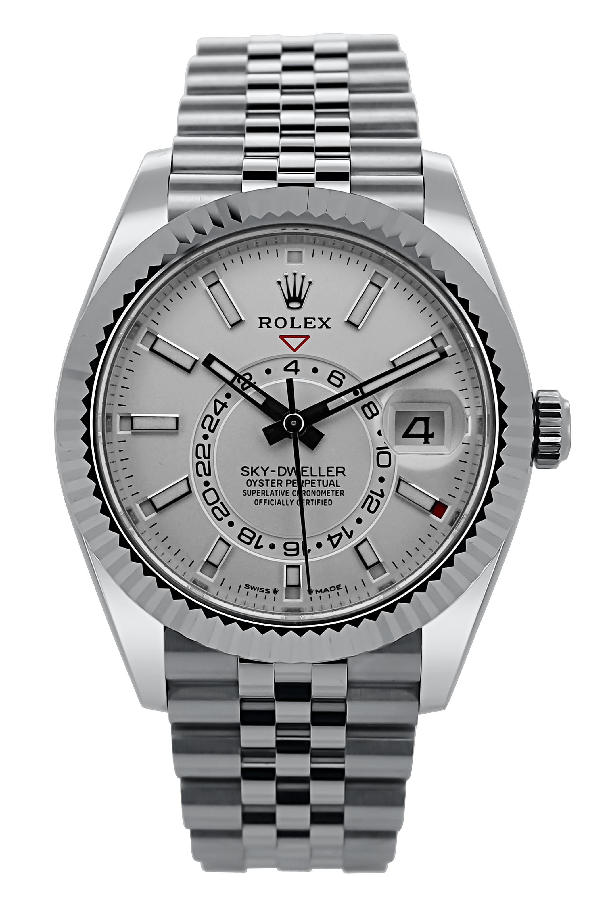 Rolex Sky-Dweller Weiß/ Silber - LC100 - 2024 - 336934 - Fullset - Jubilee