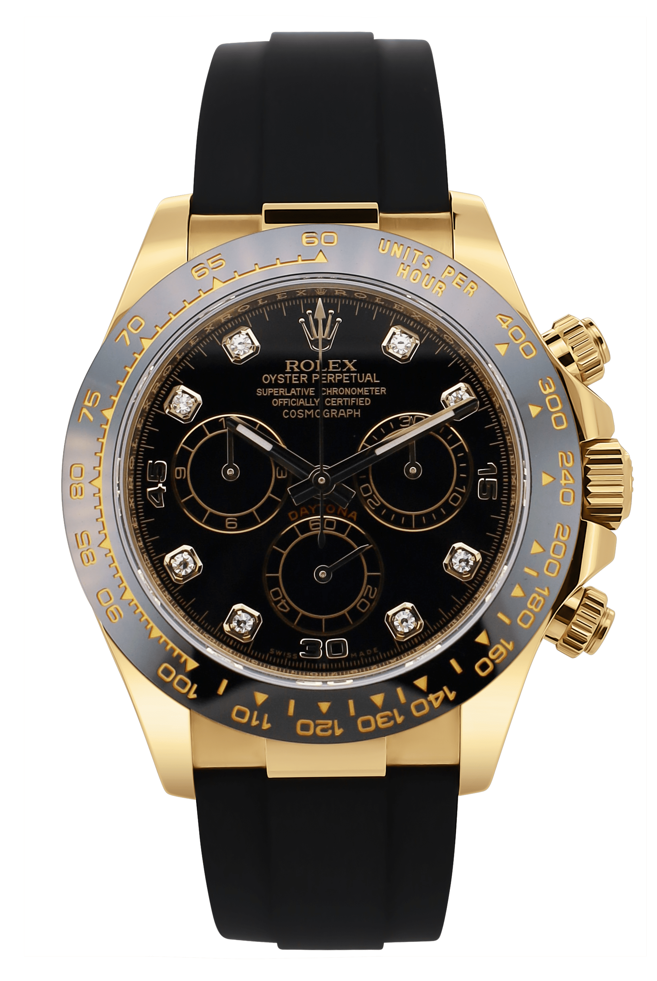 Rolex Daytona Oysterflex Gelbgold Diamant Zifferblatt - 2018 - 116518LN - Fullset