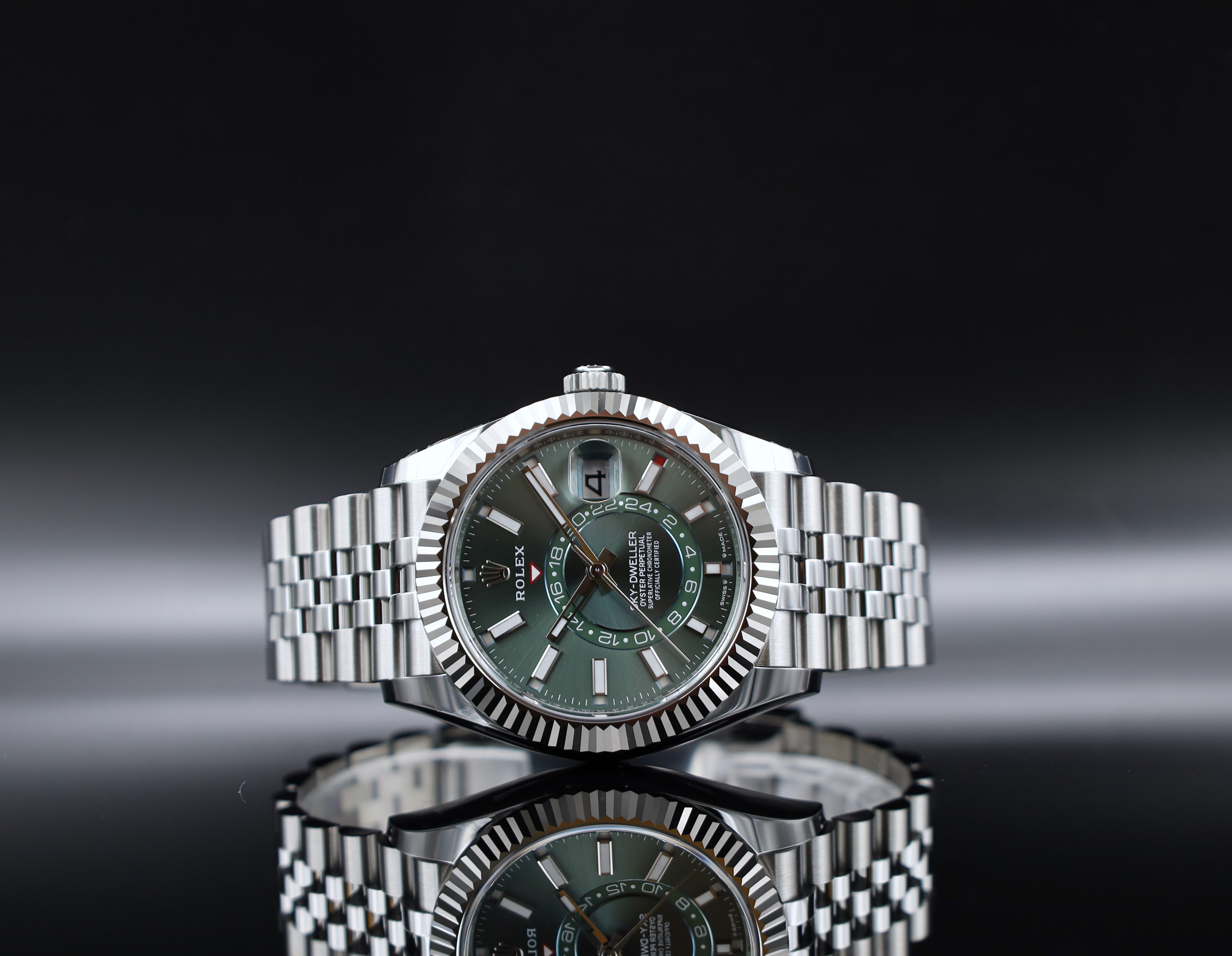Rolex Sky-Dweller Grün Jubilee - Neu und Verklebt - 336934 - 2023 - Fullset