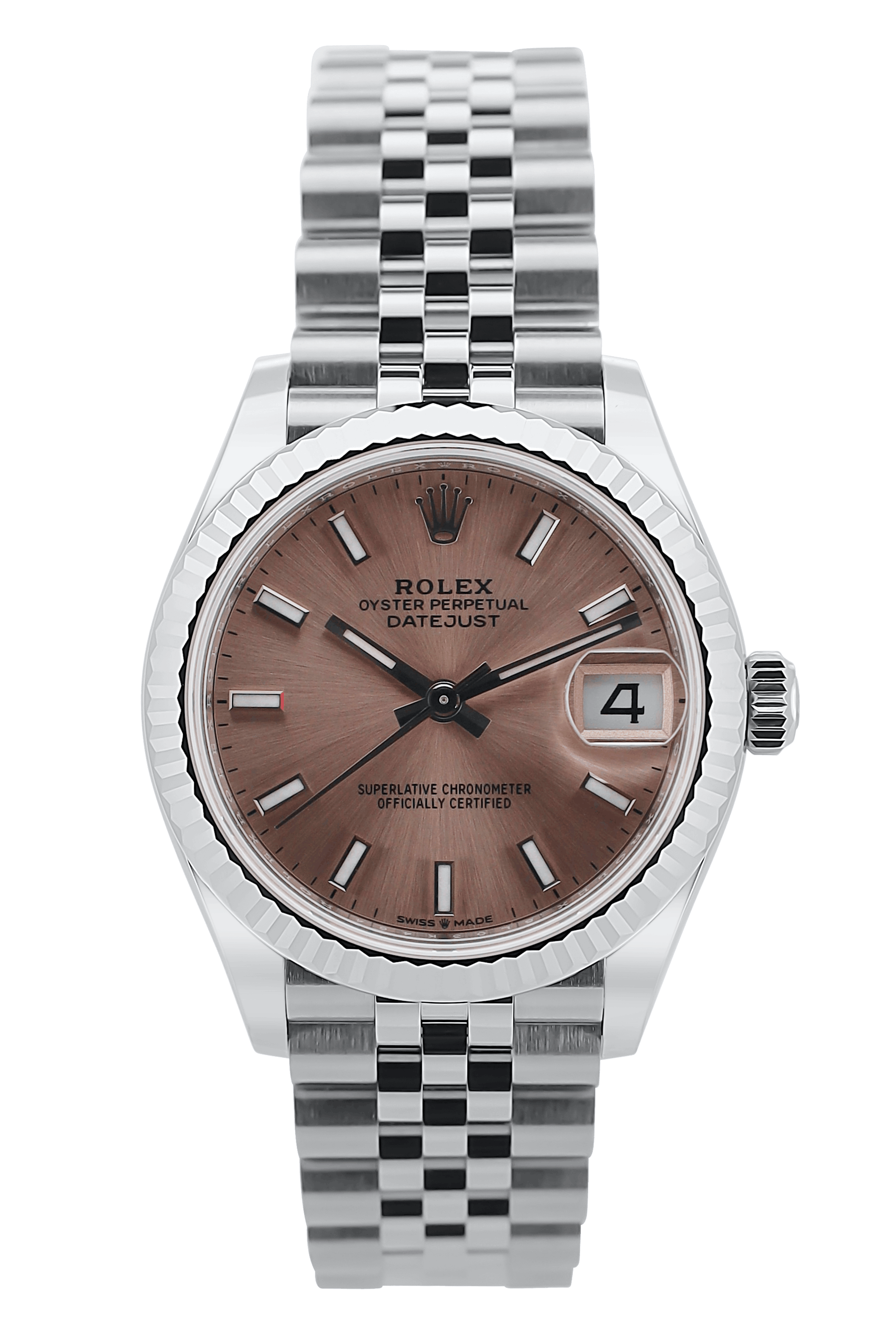 Rolex Datejust 31 Pinkes Zifferblatt - 2025 - Neuwertig - Fullset - Jubilee - 278274