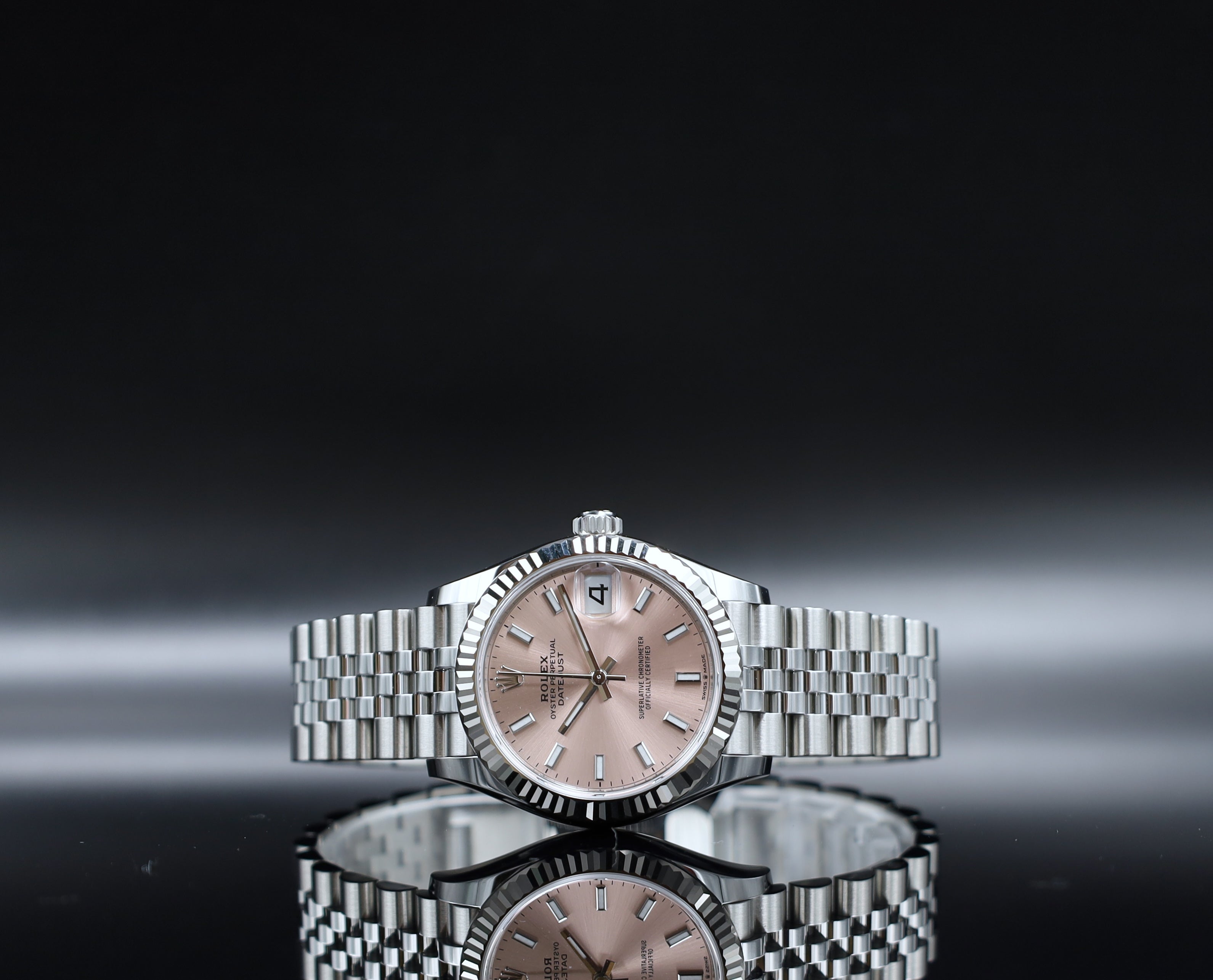 Rolex Datejust 31 Pinkes Zifferblatt - 2025 - Neuwertig - Fullset - Jubilee - 278274