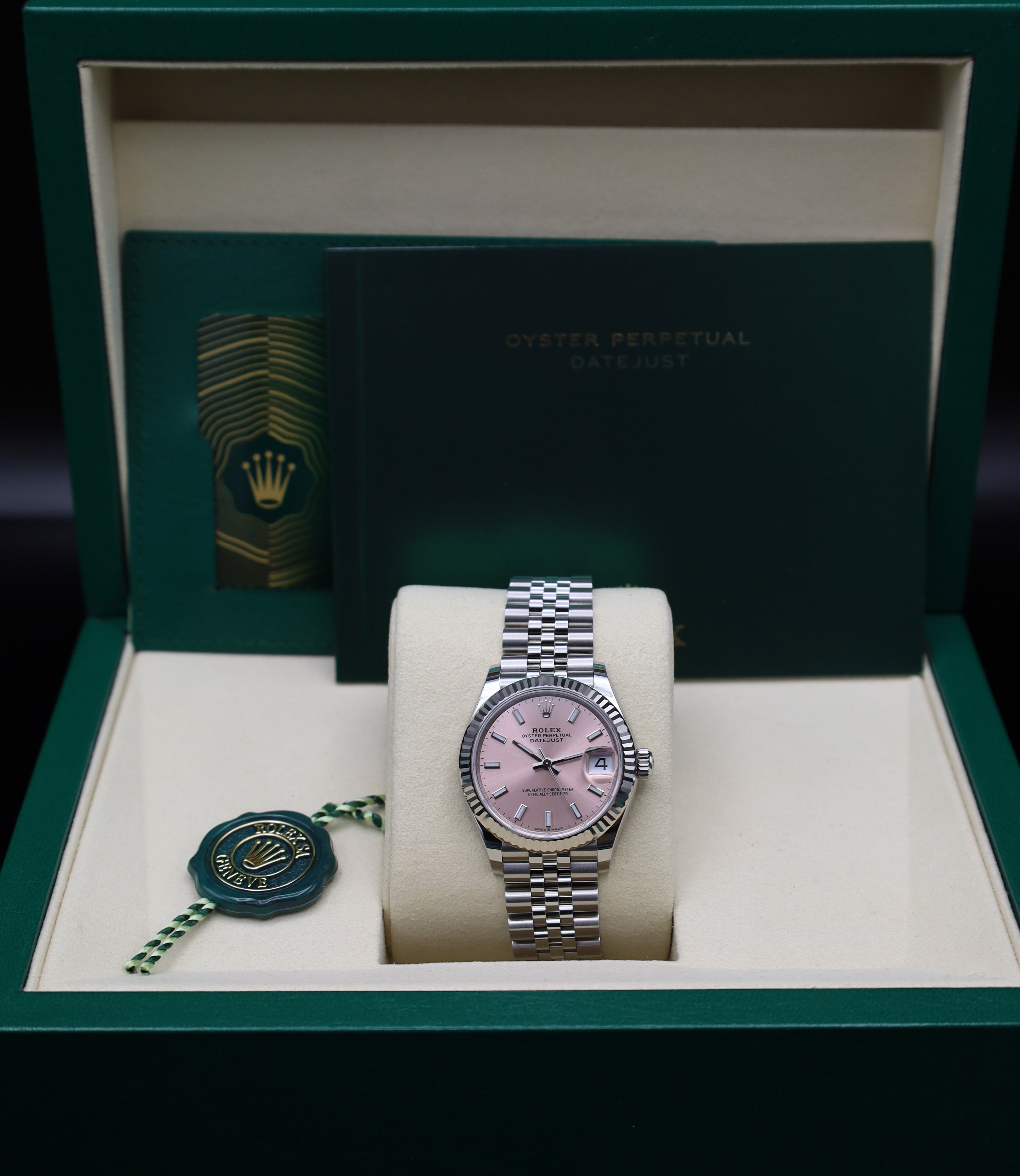 Rolex Datejust 31 Pinkes Zifferblatt - 2025 - Neuwertig - Fullset - Jubilee - 278274