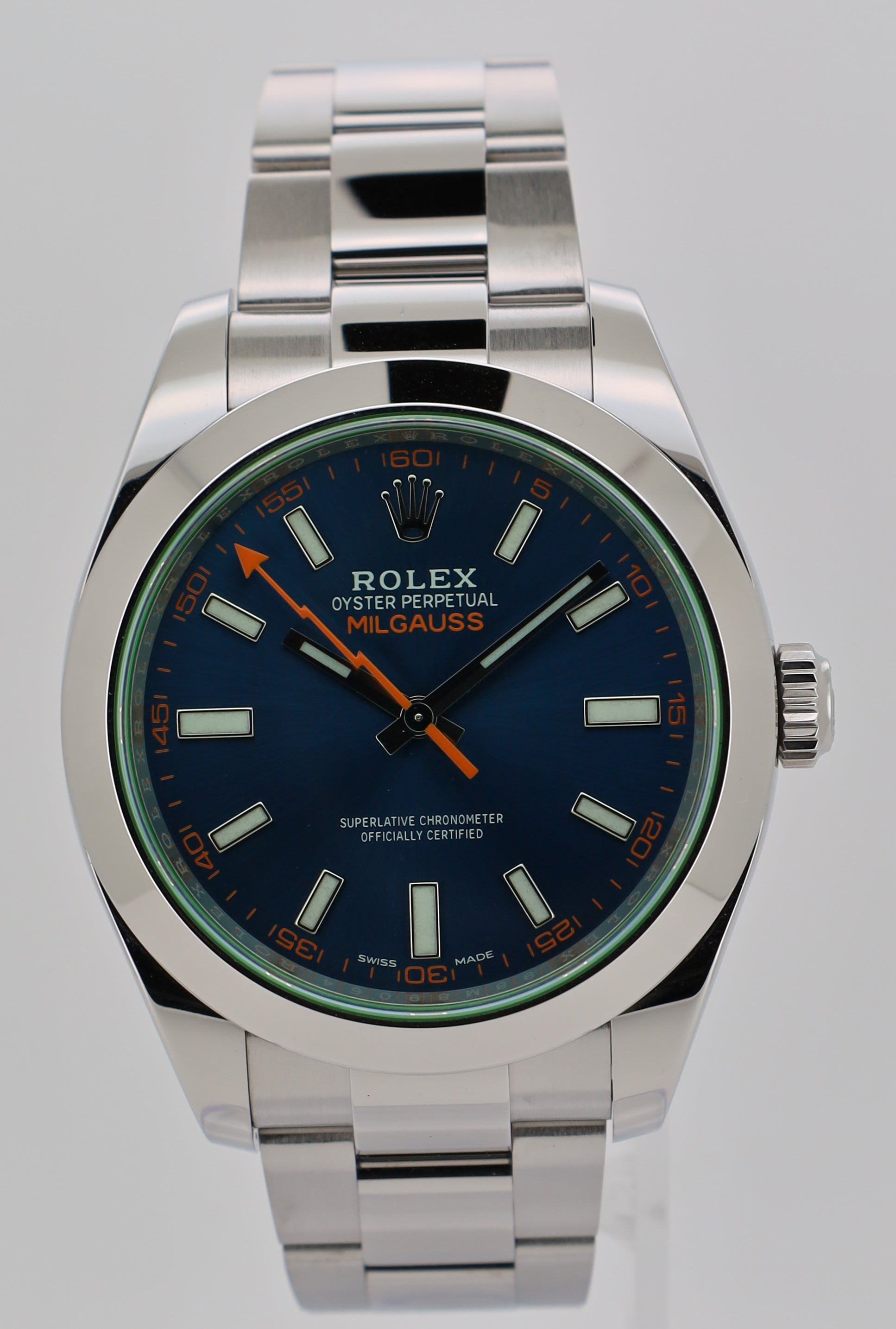 Rolex Oyster Perpetual Milgauss 40 / Blau - 2021 - Full Set - Neuwertig