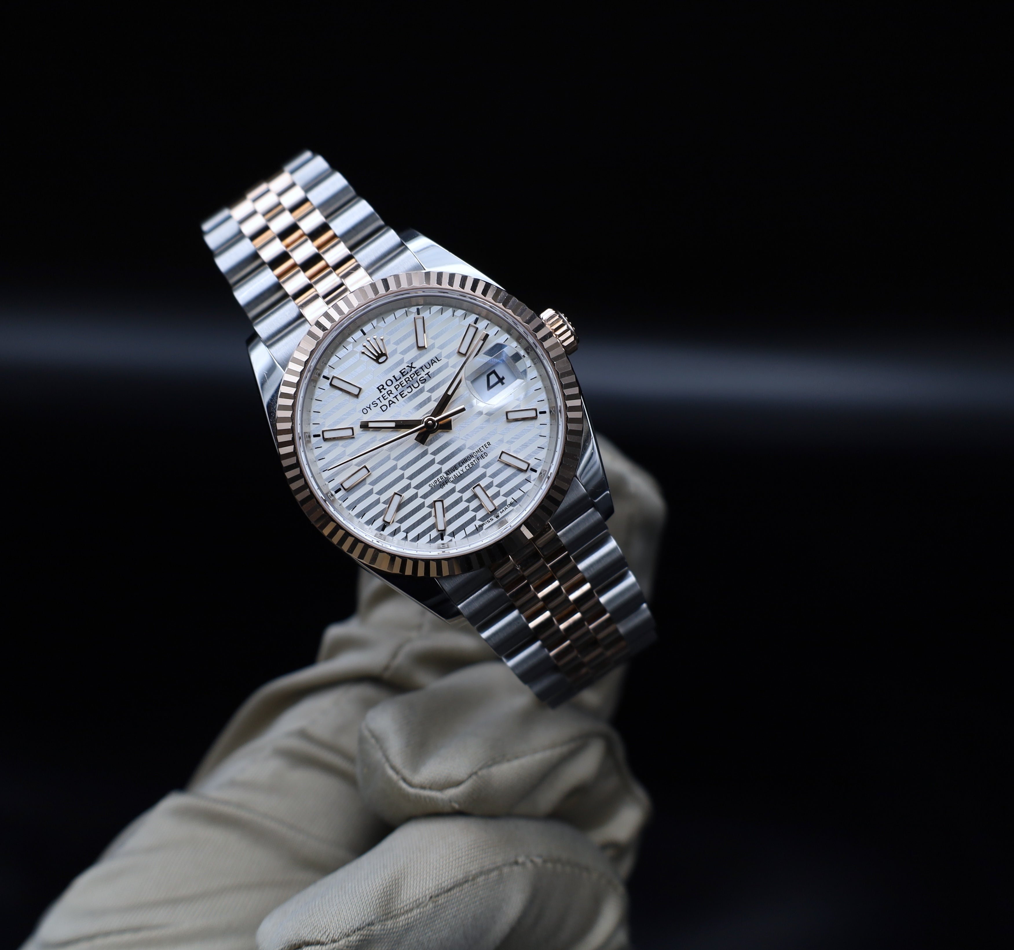 Rolex Datejust 36 Motif / Wave Dial - Jubileeband - Stahl/Roségold -126231 - 2022