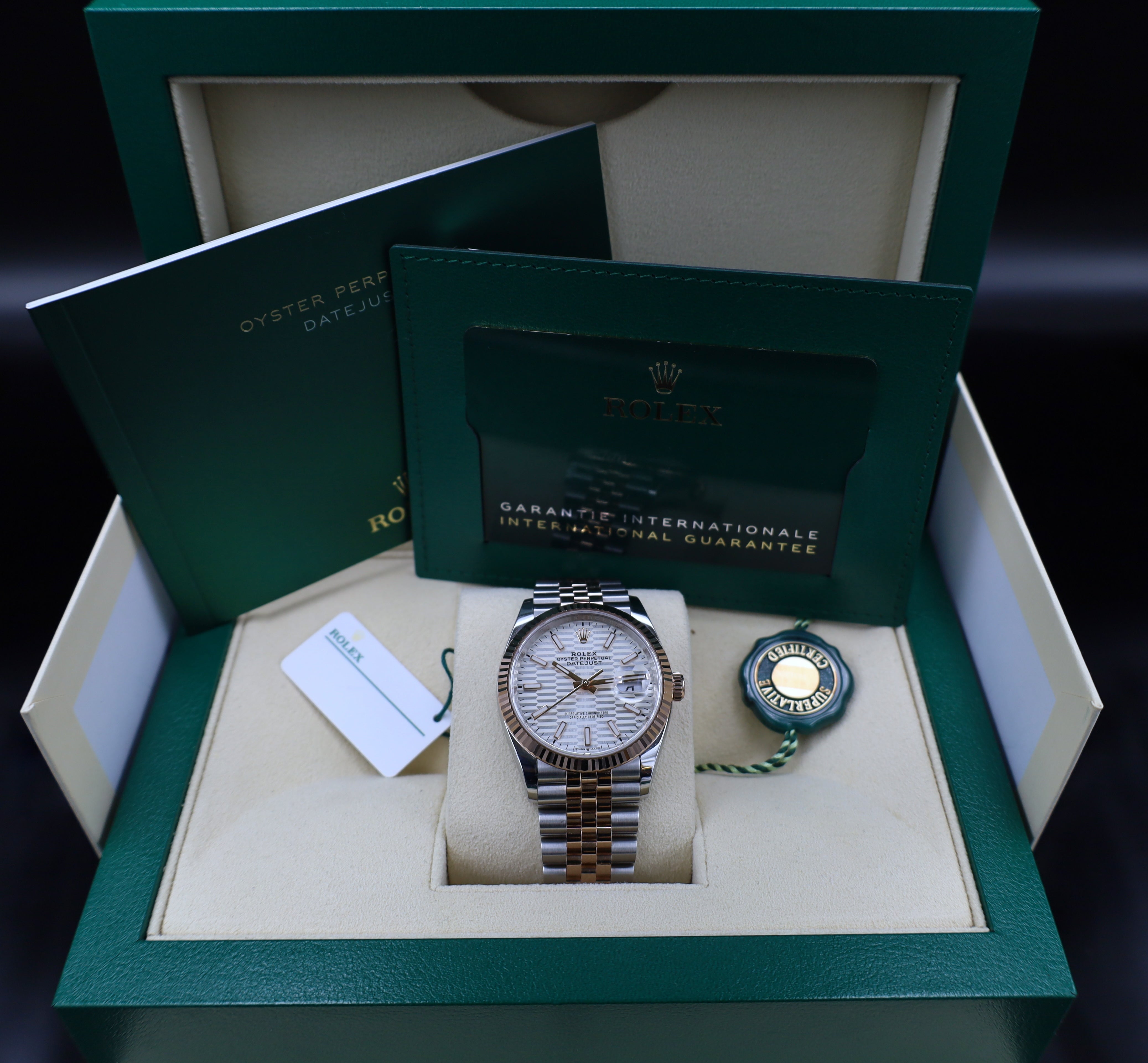 Rolex Datejust 36 Motif / Wave Dial - Jubileeband - Stahl/Roségold -126231 - 2022