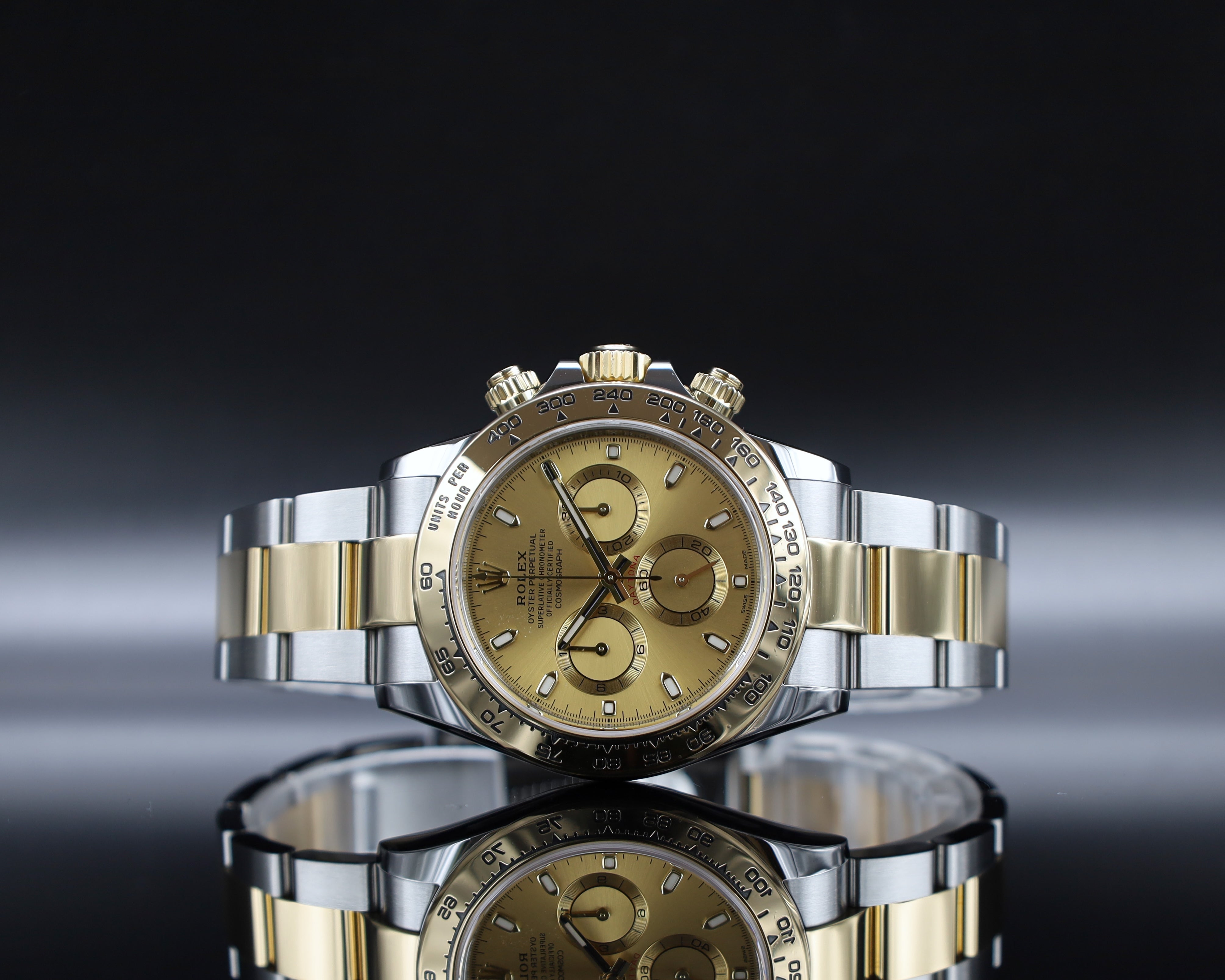 Rolex Daytona Stahl/Gold Champagner Zifferblatt - 2022 - 116503 - Fullset