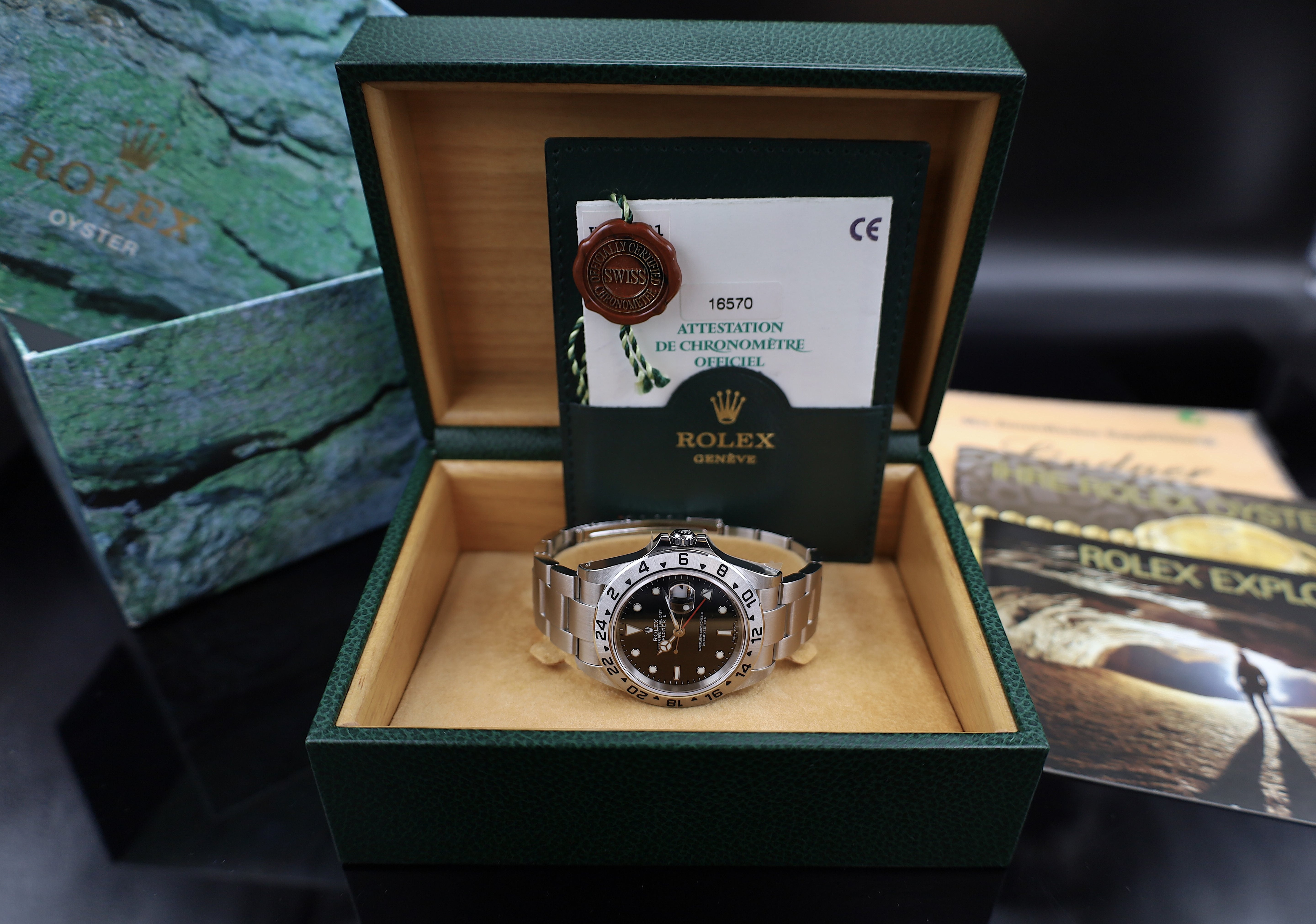 Rolex Explorer II 40 - 2002 - Full Stickers - Fullset - LC100 - 16570