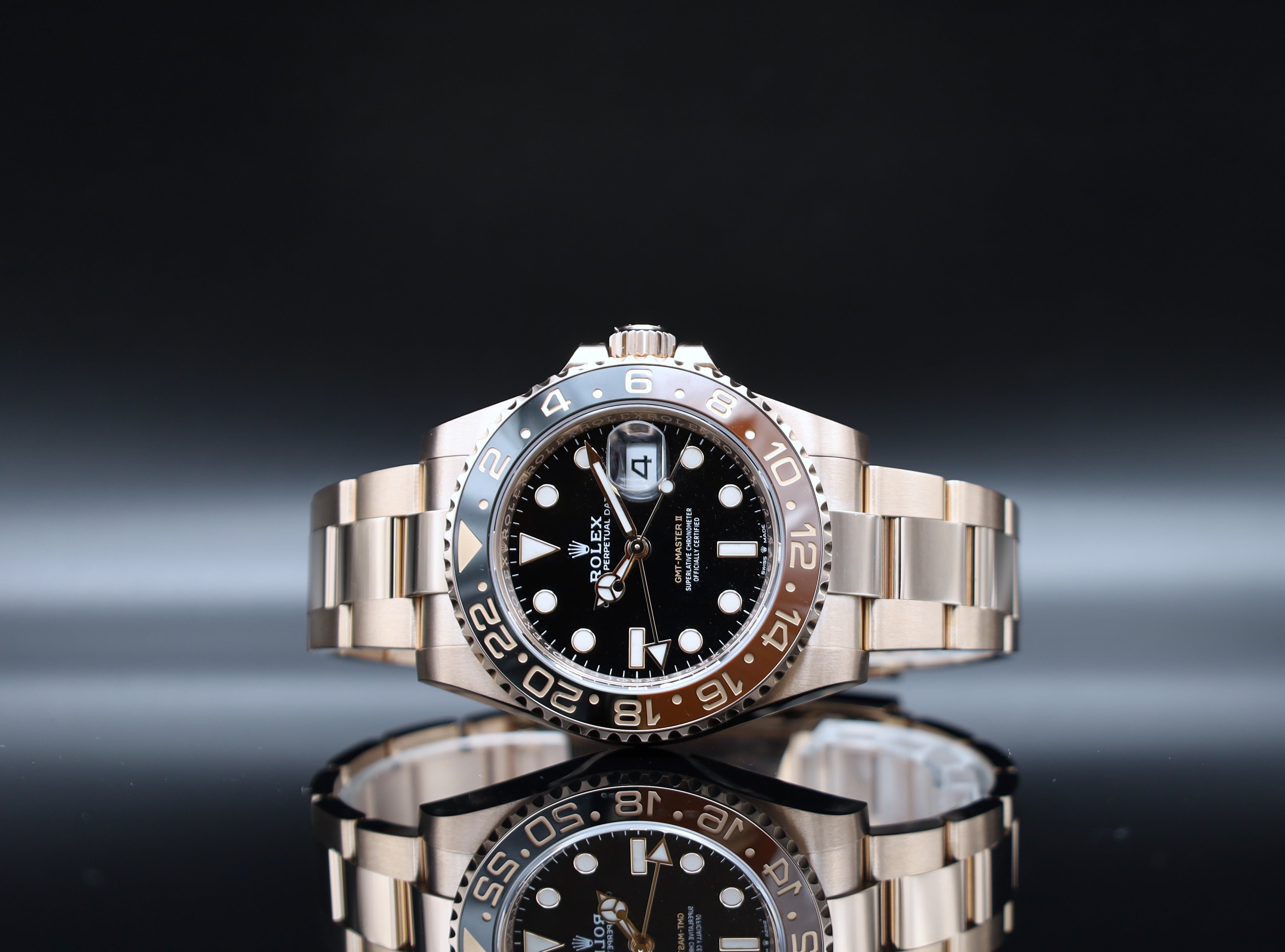 Rolex GMT Master II Rootbeer - Roségold - 126715CHNR - Full Set - 2021