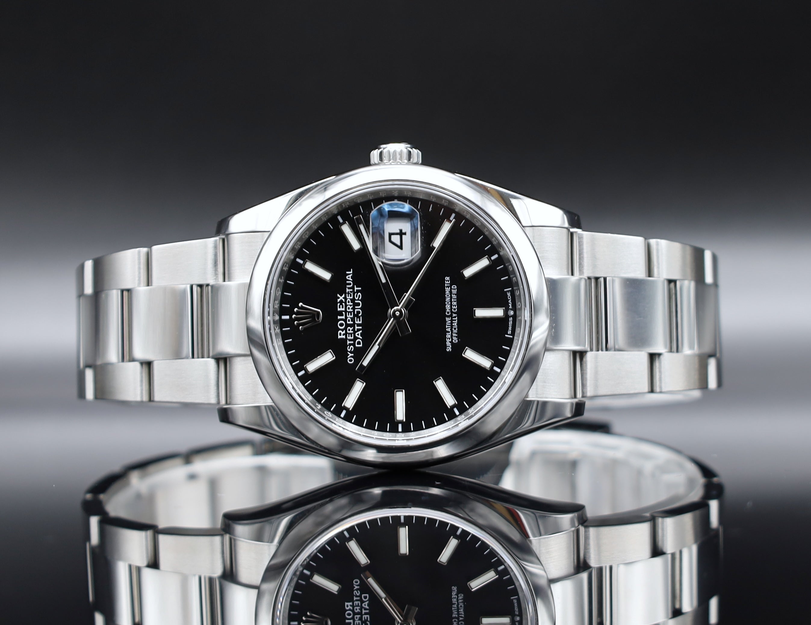 Rolex Datejust 36 Schwarz - 2022 - Fullset - Oysterband