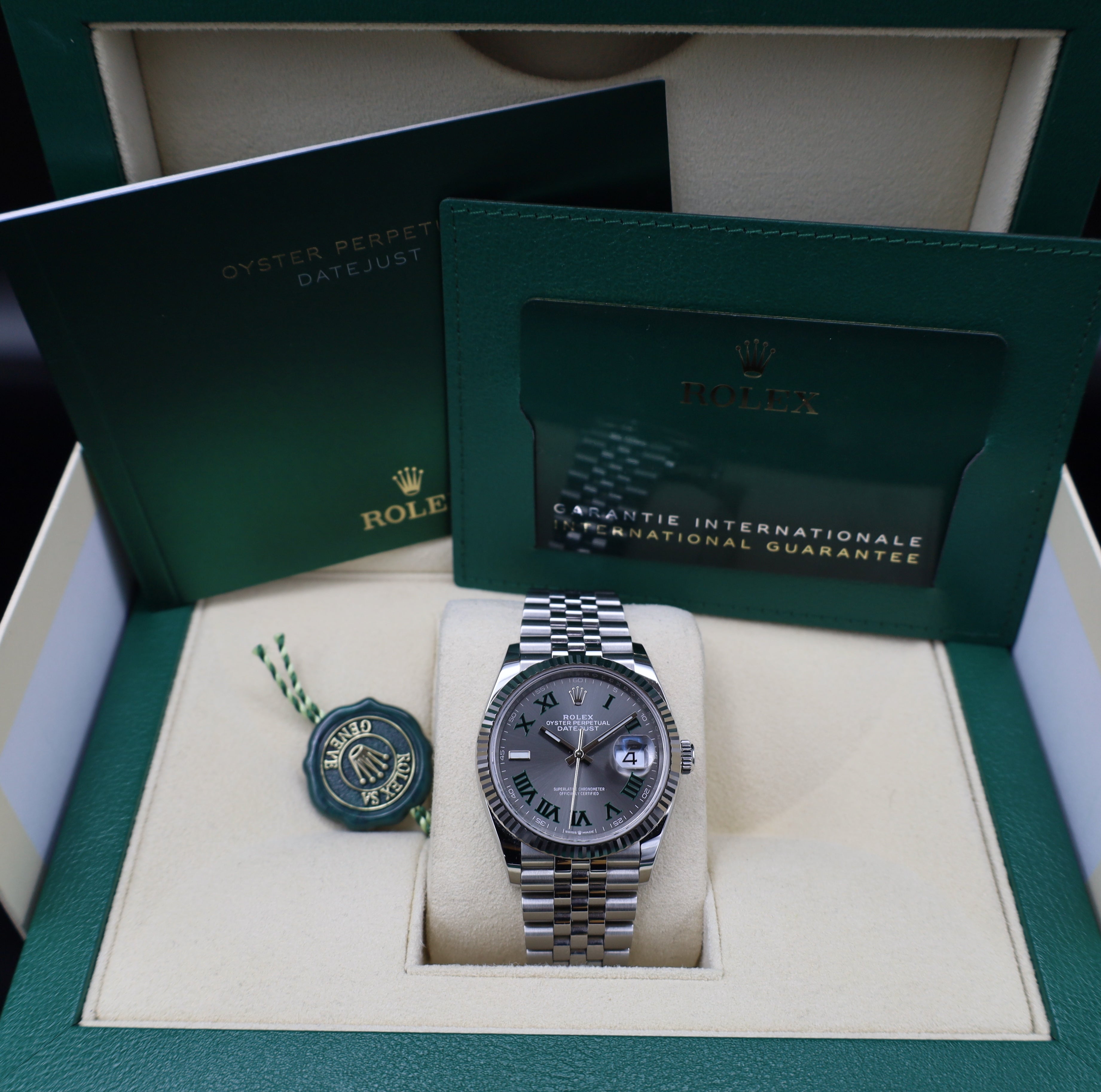 Rolex Datejust 36 Wimbledon - Jubileeband - 2022 - 126234 - Fullset