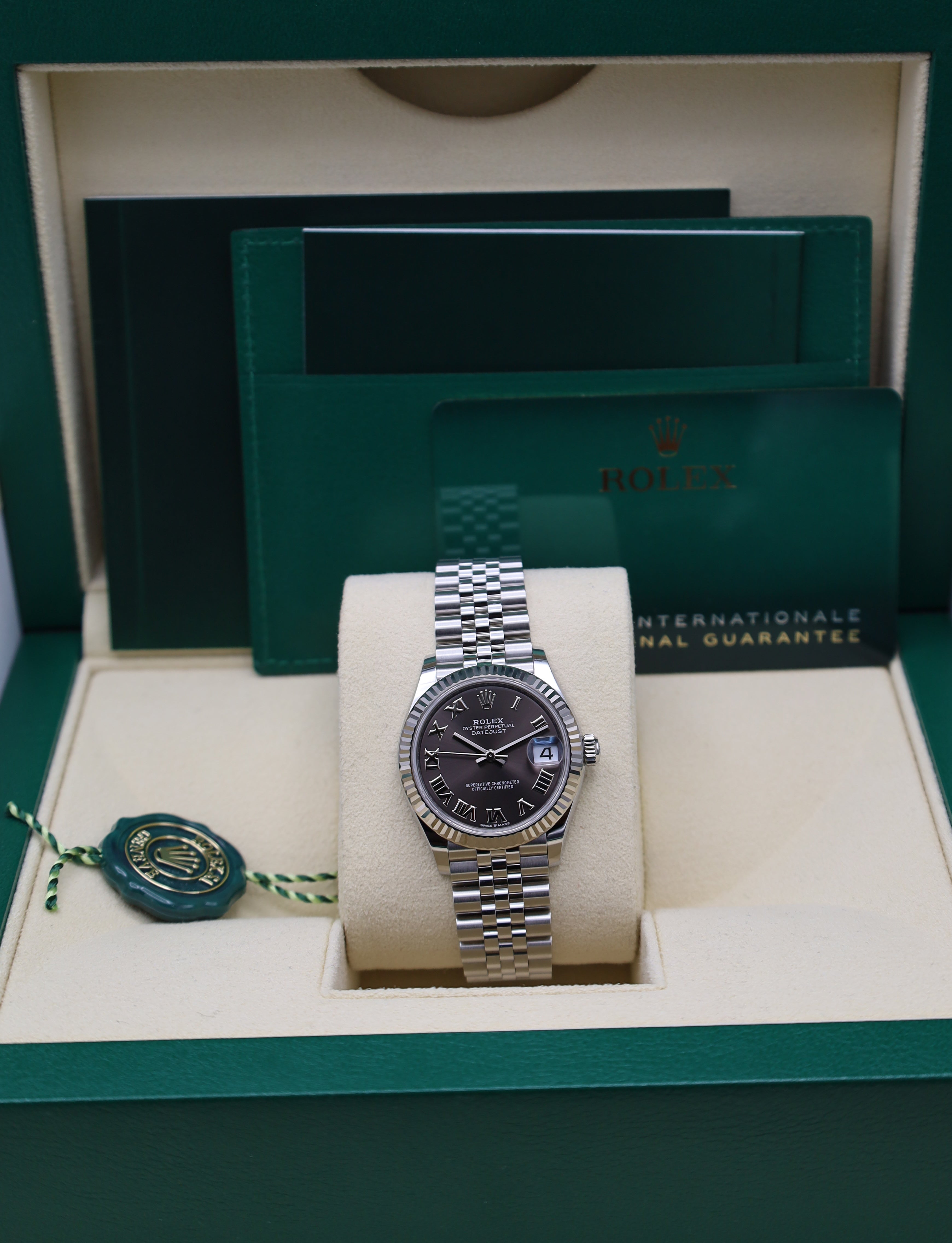 Rolex Datejust 31 Rhodium  Zifferblatt - 2023 - 278274 - Fullset - Jubilee