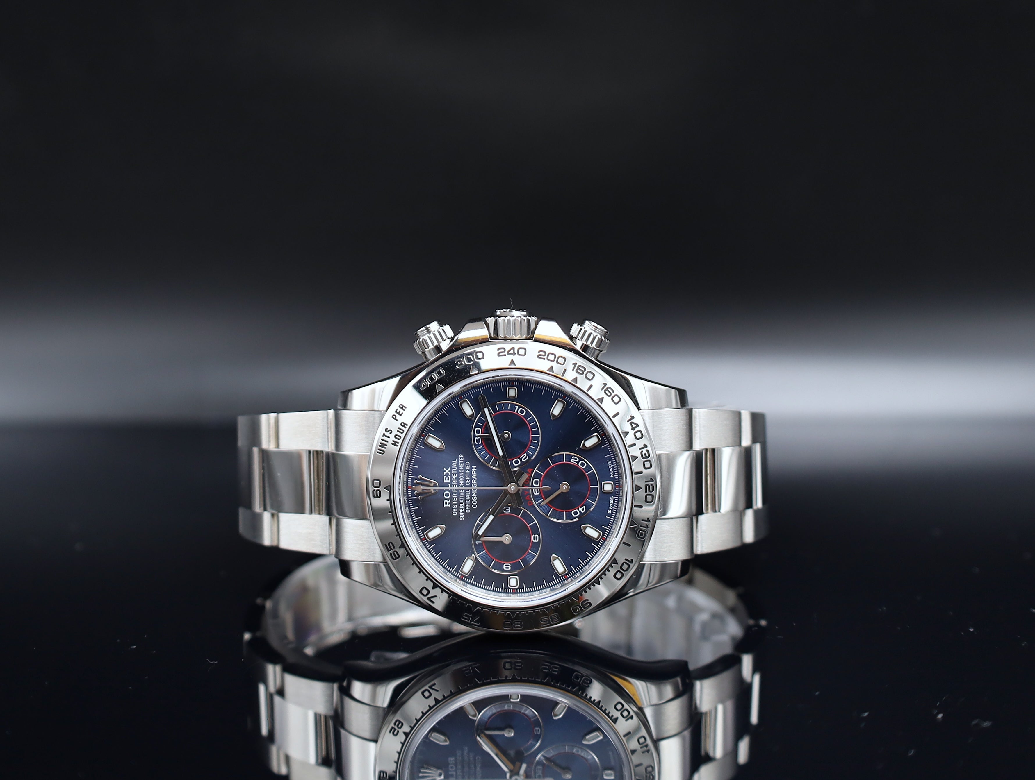 Rolex Daytona Weißgold Zifferblatt Blau - 2023 - Fullset - Oysterband - 116509