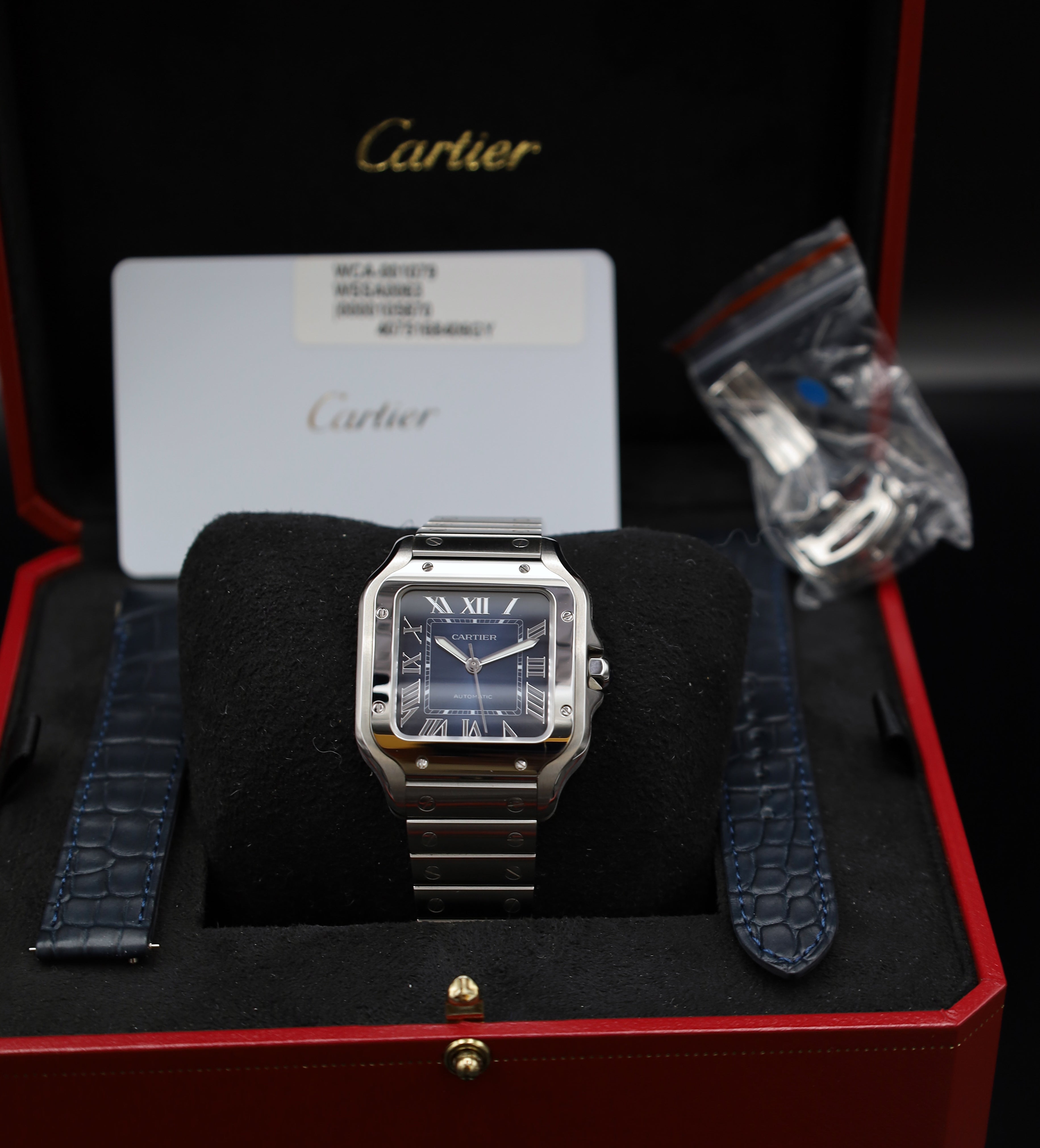 Cartier Santos De Cartier Blau Medium - WSSA0063