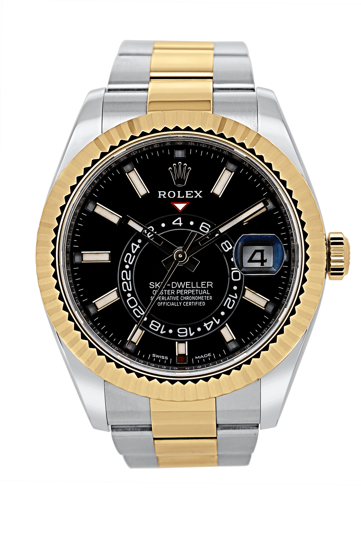 Rolex Sky-Dweller Schwarz - 2020  - Fullset - Stahl/Gold - 326933