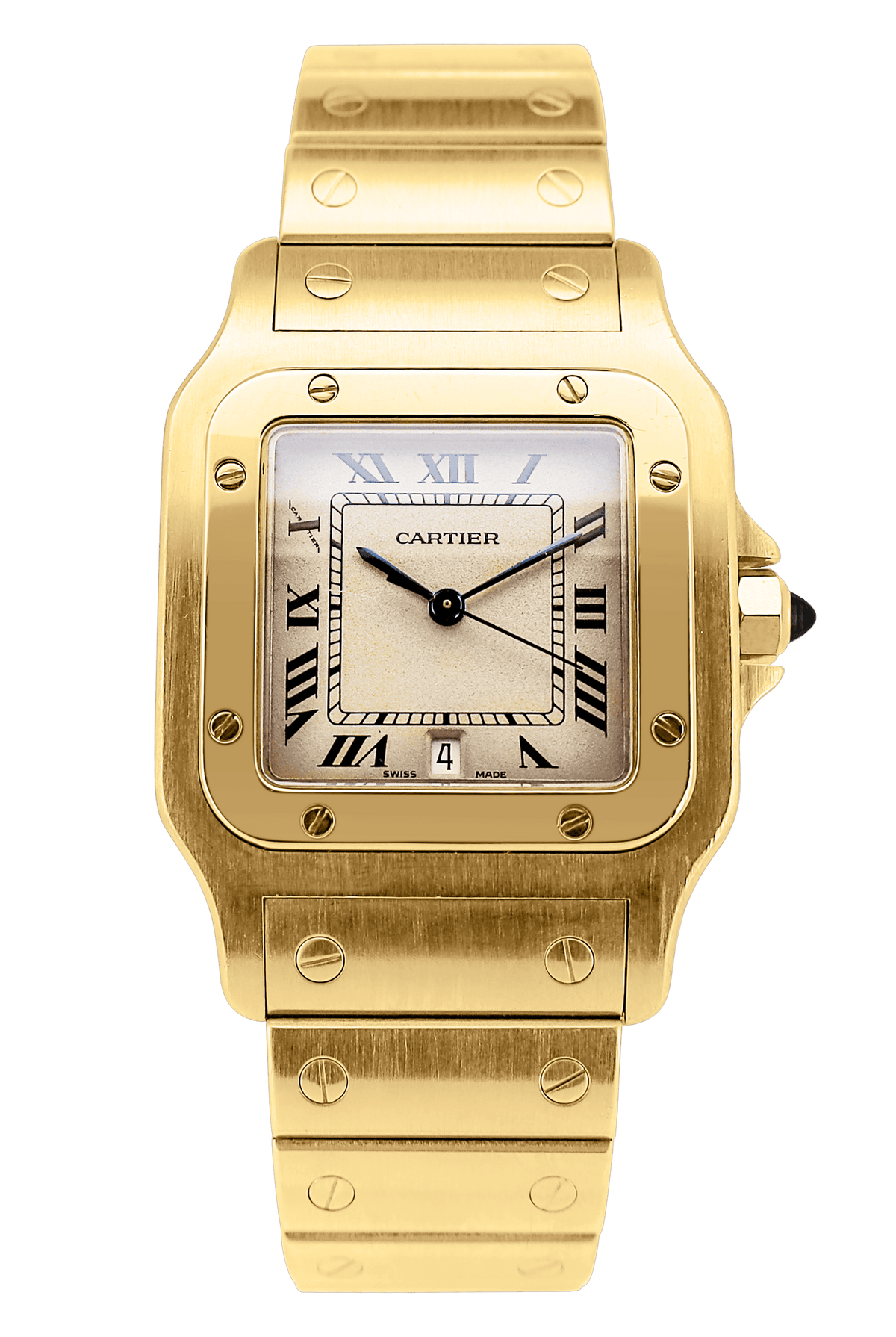 Cartier Santos Galbee - 750er Vollgold - 1991 - Fullset