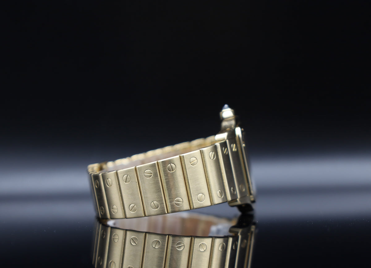 Cartier Santos Galbee - 750er Vollgold - 1991 - Fullset - Ref. 887901