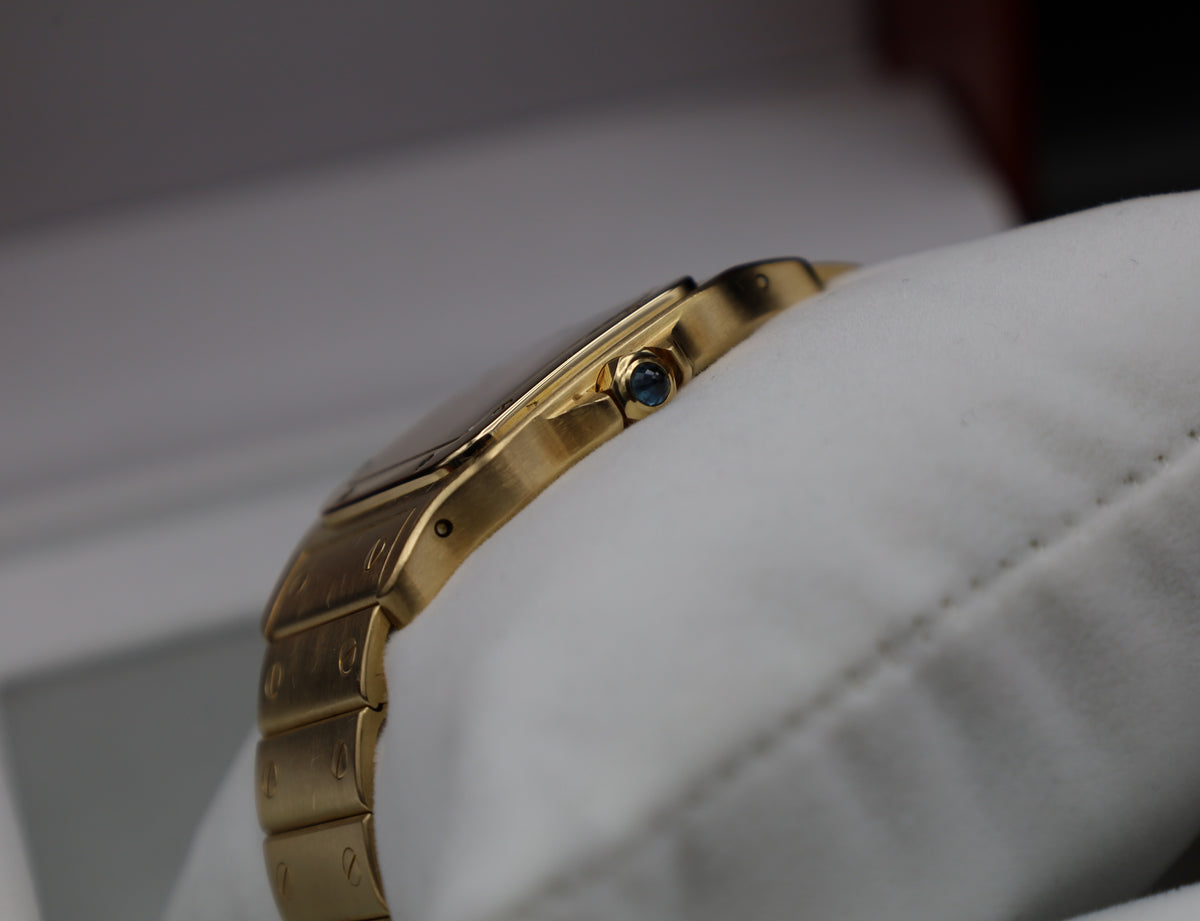 Cartier Santos Galbee - 750er Vollgold - 1991 - Fullset - Ref. 887901