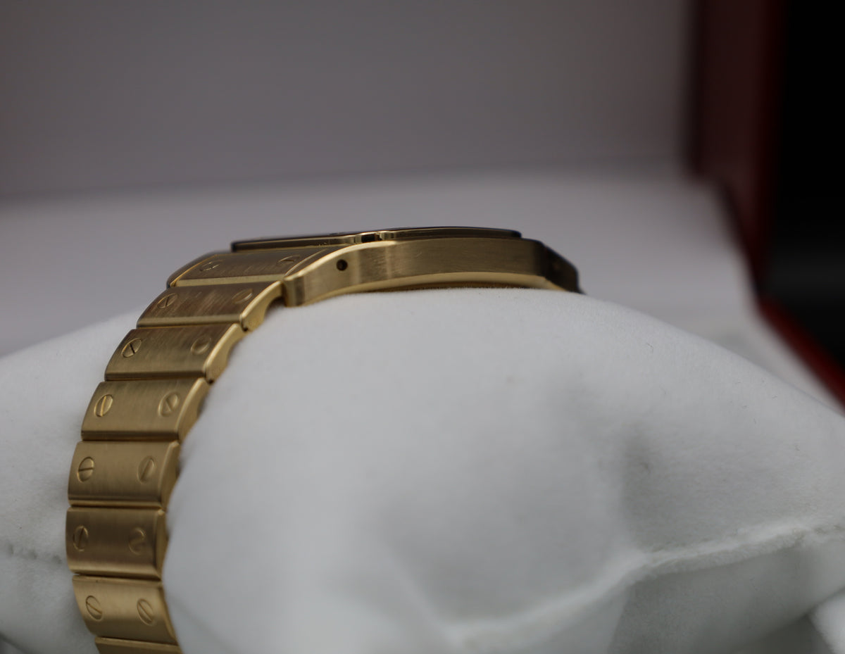 Cartier Santos Galbee - 750er Vollgold - 1991 - Fullset - Ref. 887901