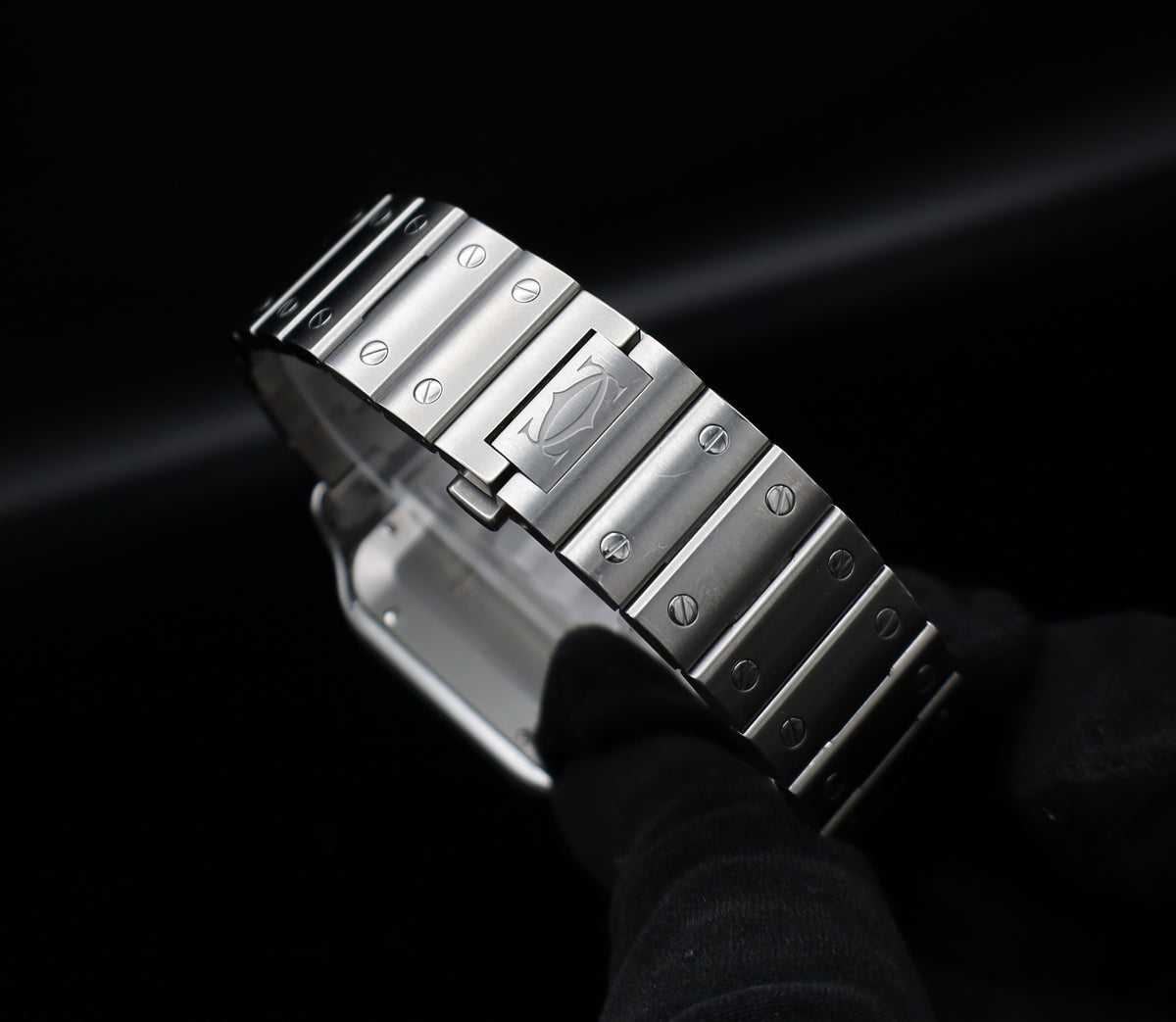 Cartier Santos De Cartier Grau Stahl u. Kautschukband - 2022 - WSSA0037 -Fullset