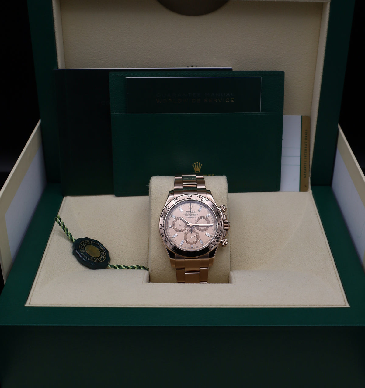 Rolex Daytona Rosegold Sundust - LC100 - Full Set - 116505 - 2019
