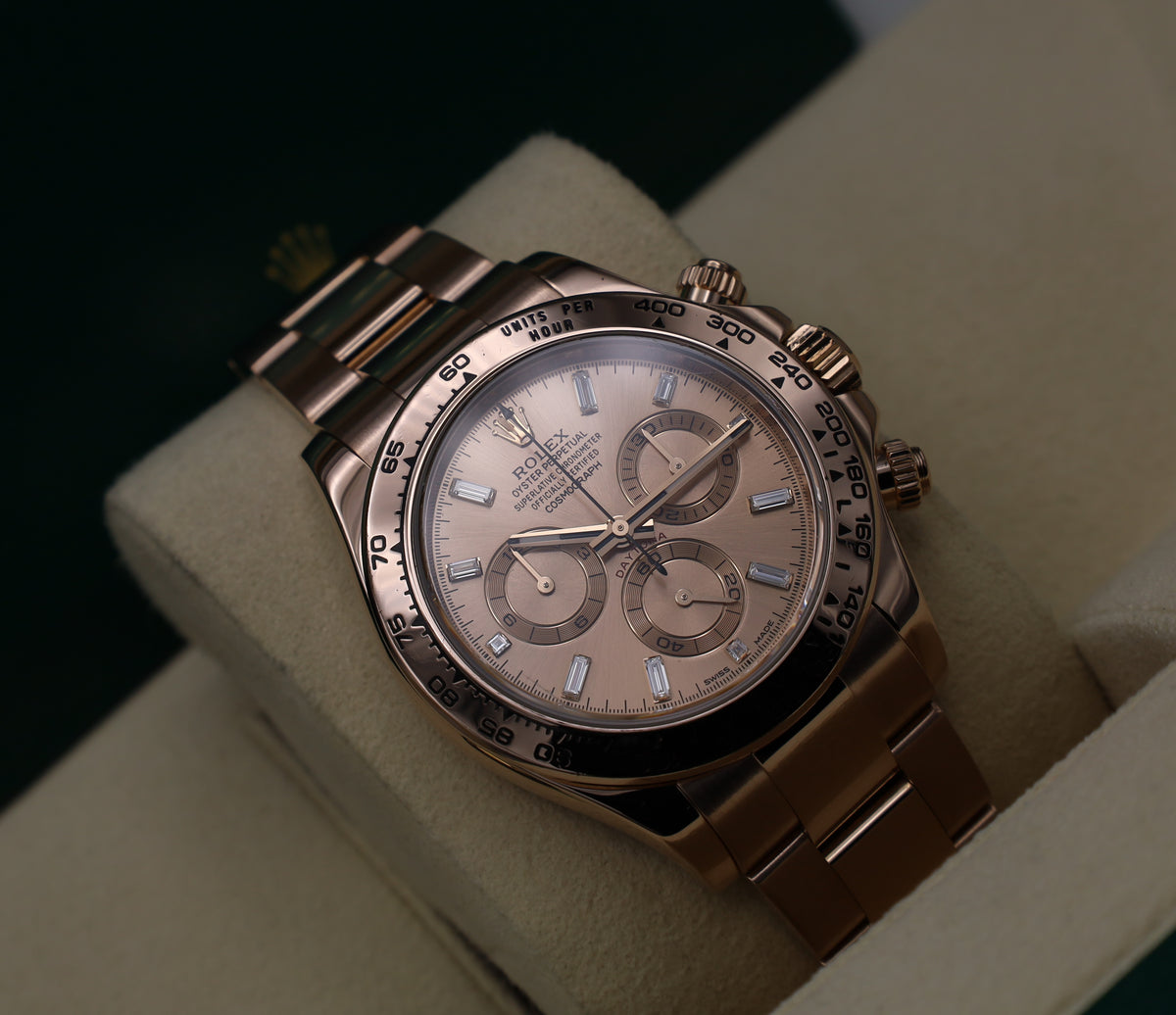 Rolex Daytona Rosegold Sundust - LC100 - Full Set - 116505 - 2019