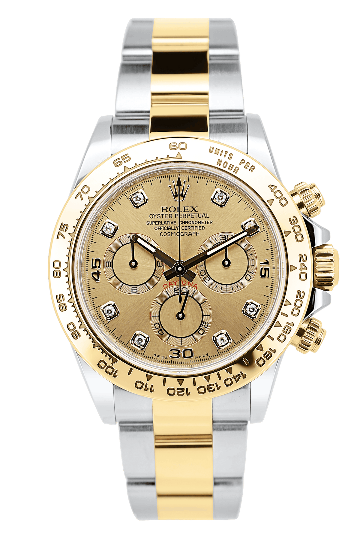 Rolex Daytona - Stahl/Gold - 116503 - Champagner Diamant Zifferblatt - 2020 - Fullset