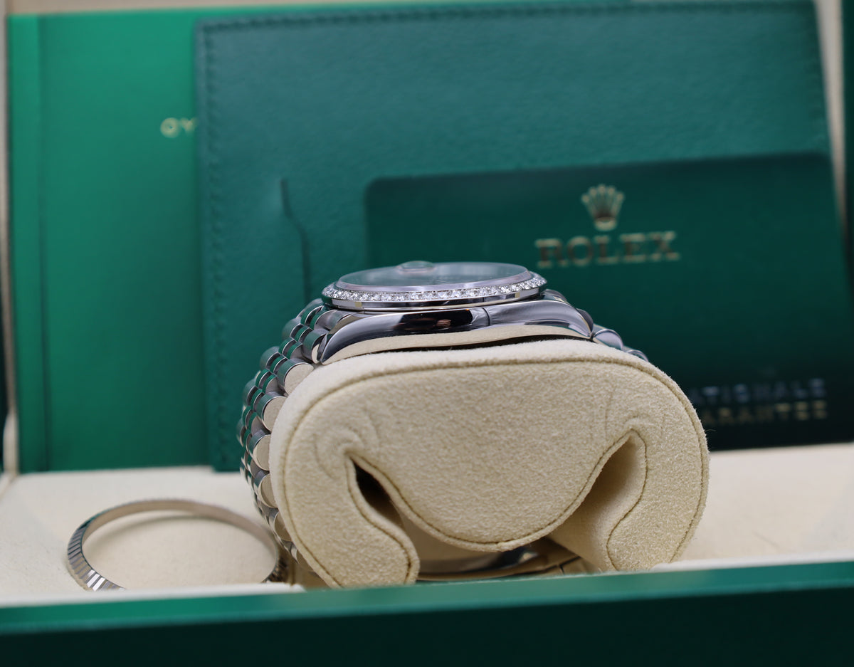 Rolex Datejust 36  Lila/ Aubergine Römisch XI Diamant - Fullset - 2025 - 126234