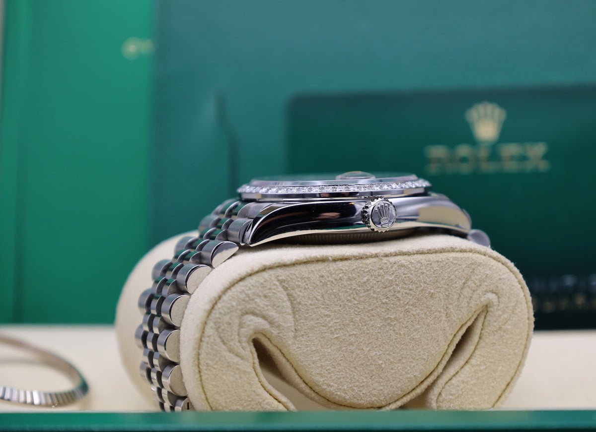 Rolex Datejust 36  Lila/ Aubergine Römisch XI Diamant - Fullset - 2025 - 126234