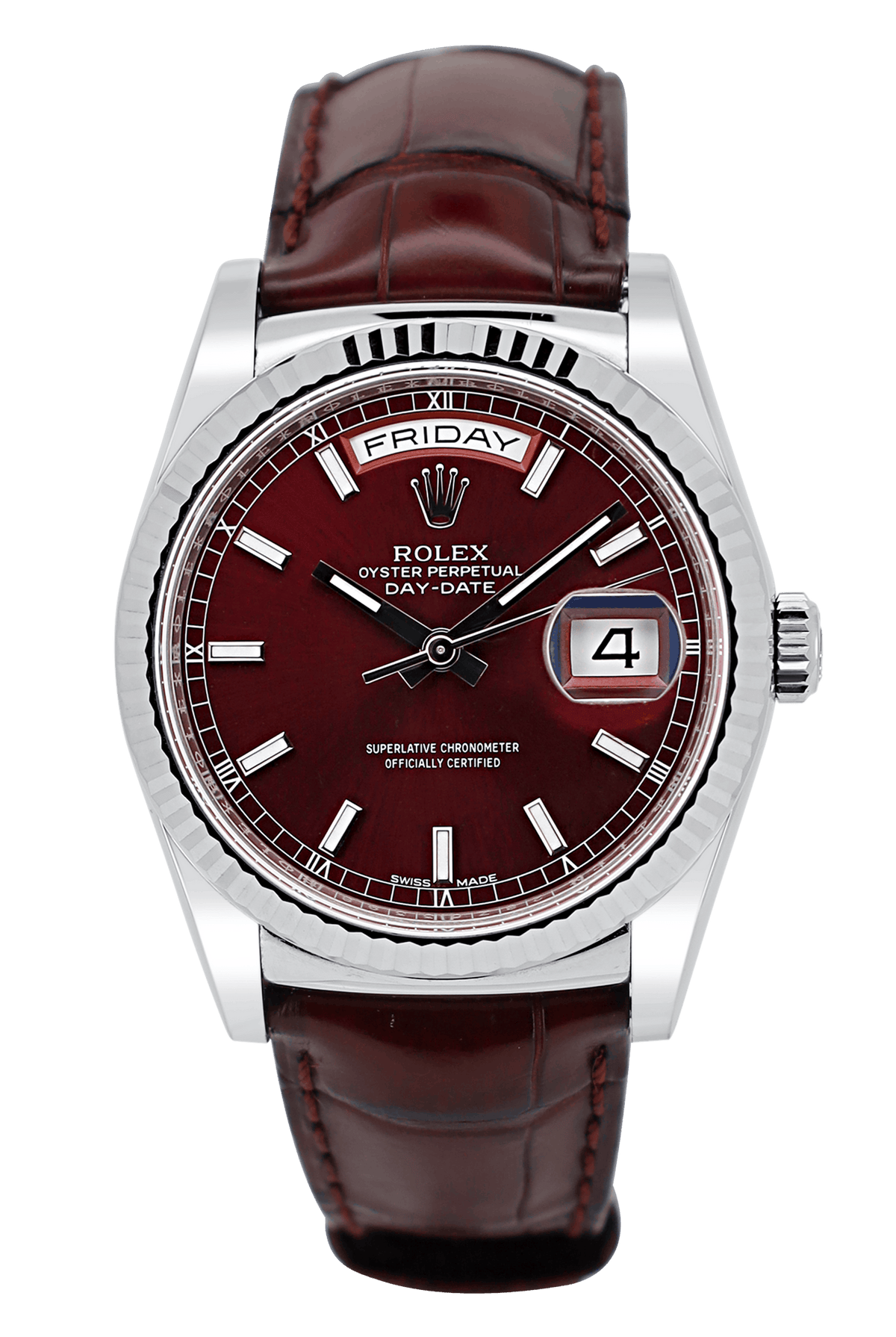 Rolex Day-Date 36 " Cherry "- LC100 - Full Set - 118139