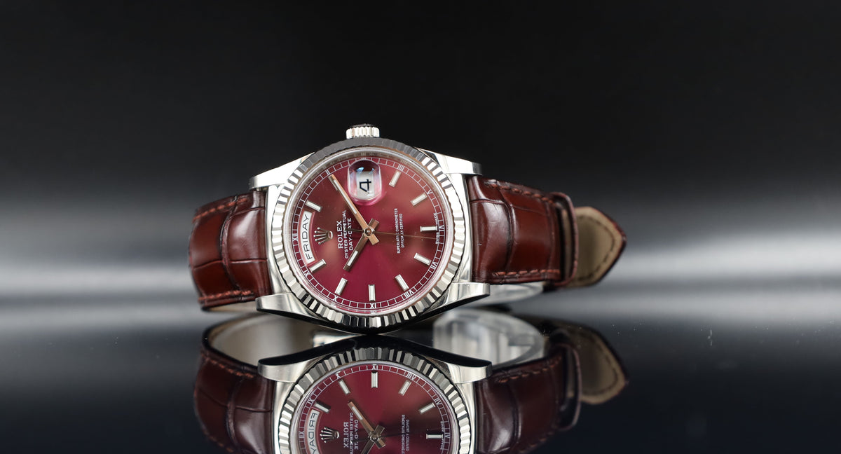 Rolex Day-Date 36 " Cherry "- LC100 - Full Set - 118139