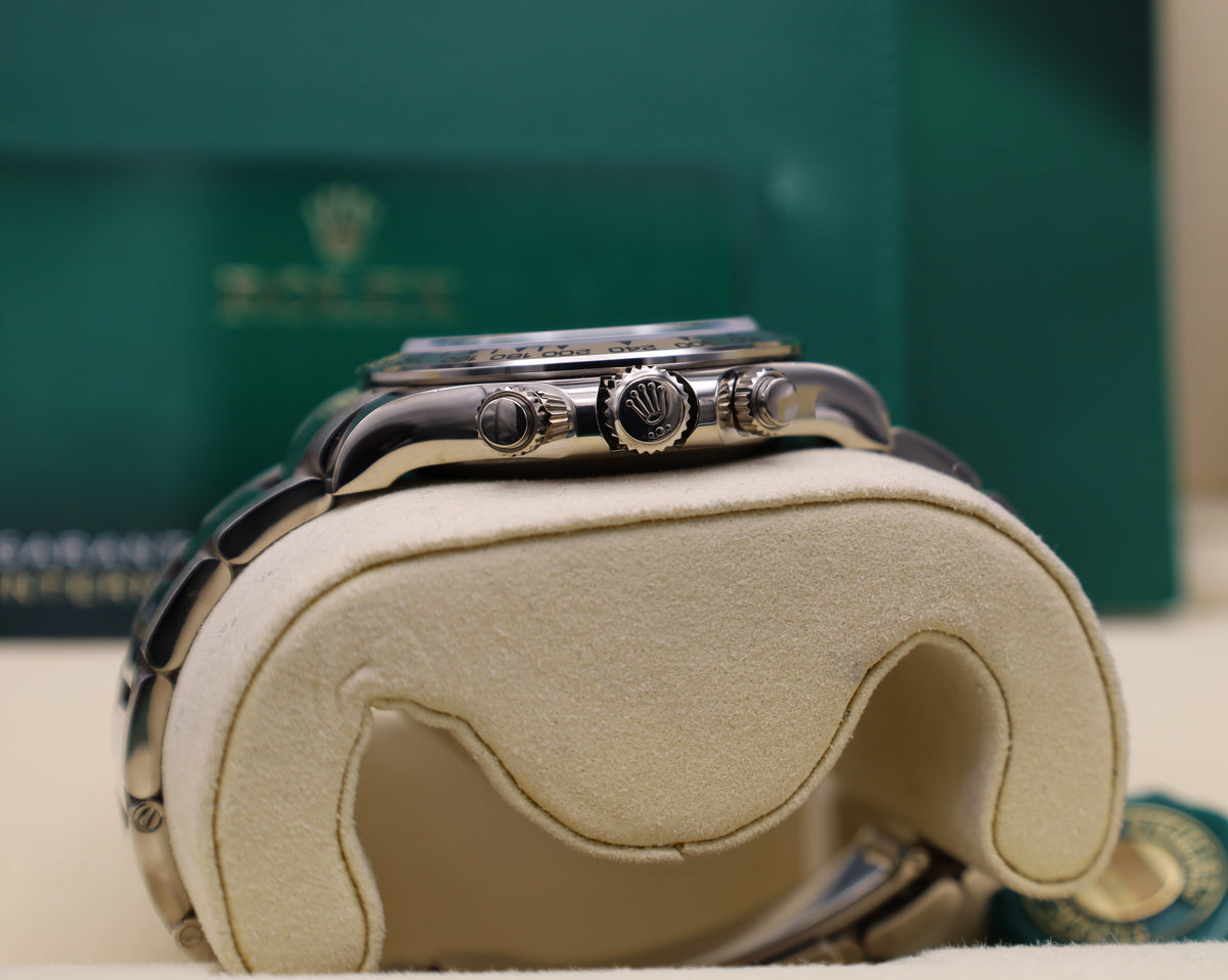 Rolex Daytona Weißgold Perlmutt Zifferblatt  - LC100 - MOP - 2021 - Fullset - Oysterband - 116509
